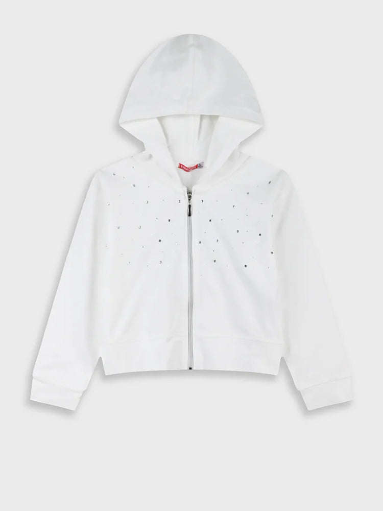 Εφηβική ζακέτα με στρας | 16-226202-5