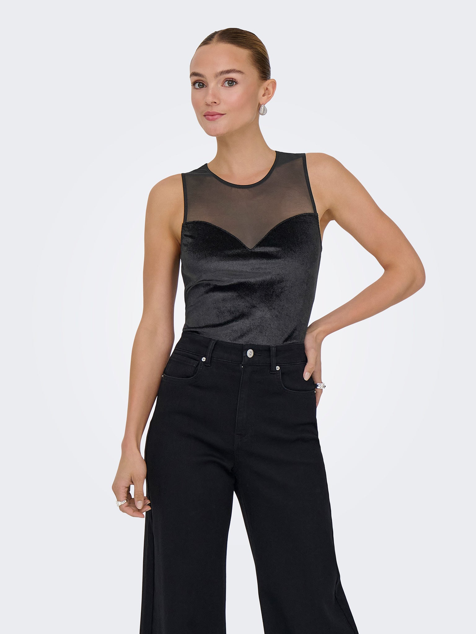 Γυναικείο top κορμάκι ONLOTHILIA GLITTER VELVET BODY 15358346 | 15358346