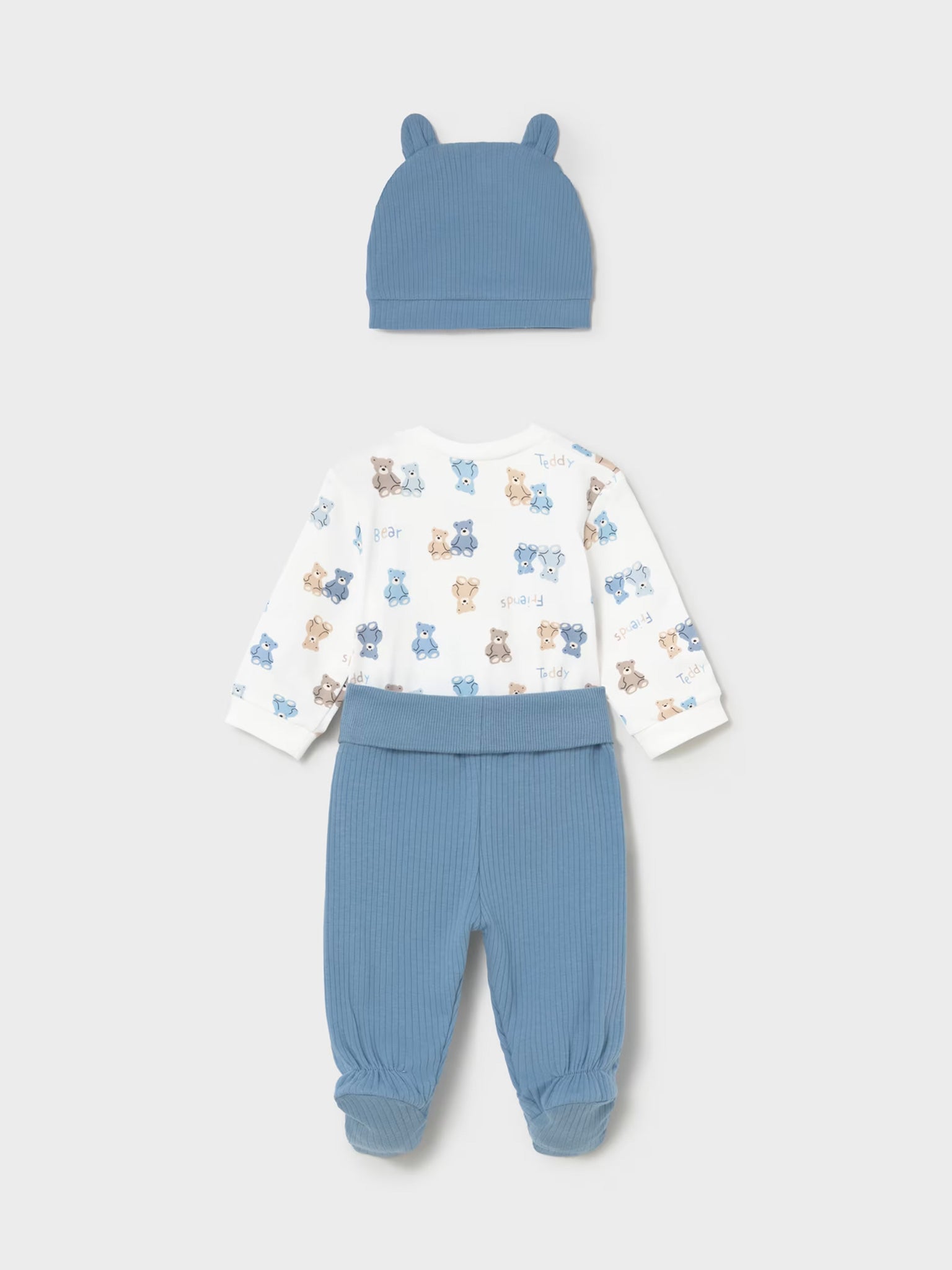 Βρεφικό σύνολο 3 τεμ με σκούφο | 26-01504-077