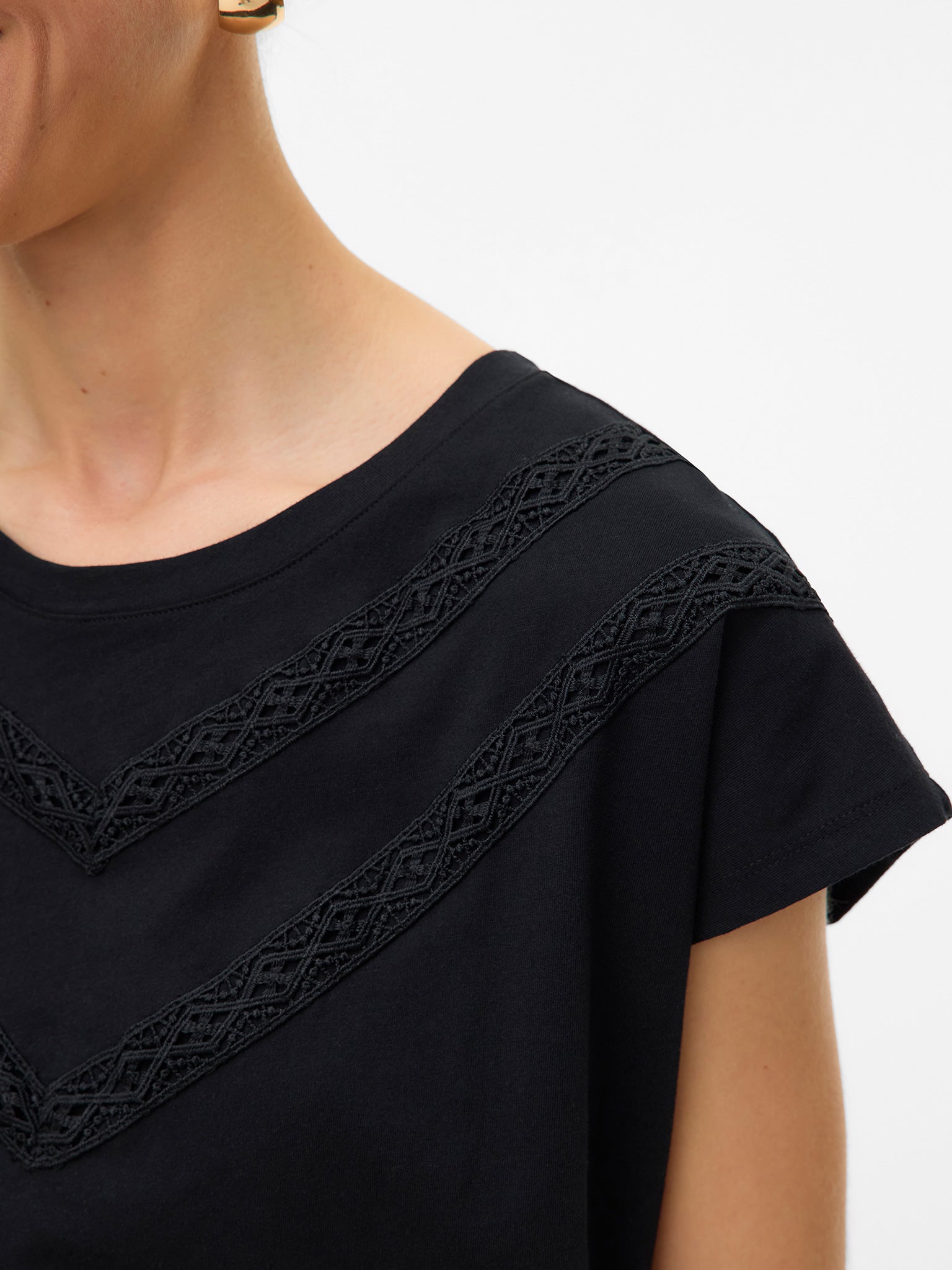 Γυναικεία μπλούζα κέντημα VMPANNA AVA SS TOP JRS 10329678 | 10329678