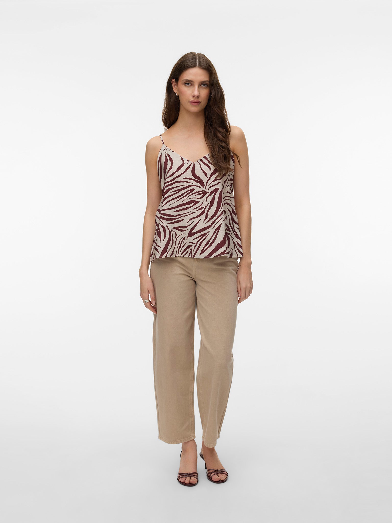 Γυναικείο top zebra VMJOSIE SINGLET WVN 10341599 | 10341599
