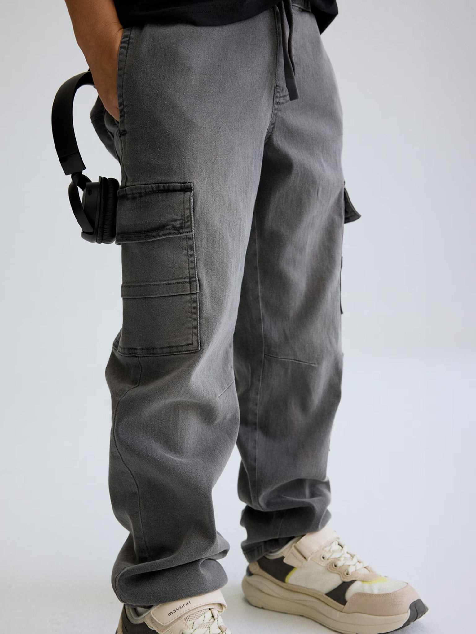 Εφηβικό παντελόνι  τζιν denim cargo 26-06570-016 | 26-06570-016
