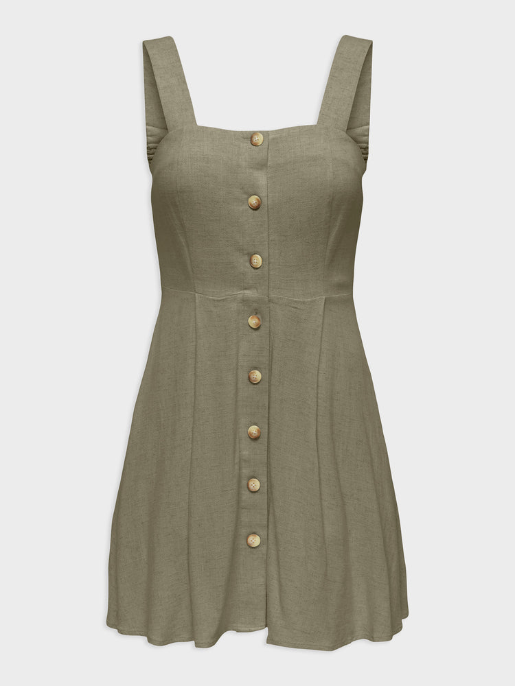 Γυναικείο φόρεμα με τιράντα ONLSIESTA LINEN BL SHORT STRAP DRESS 15370390 | 15370390