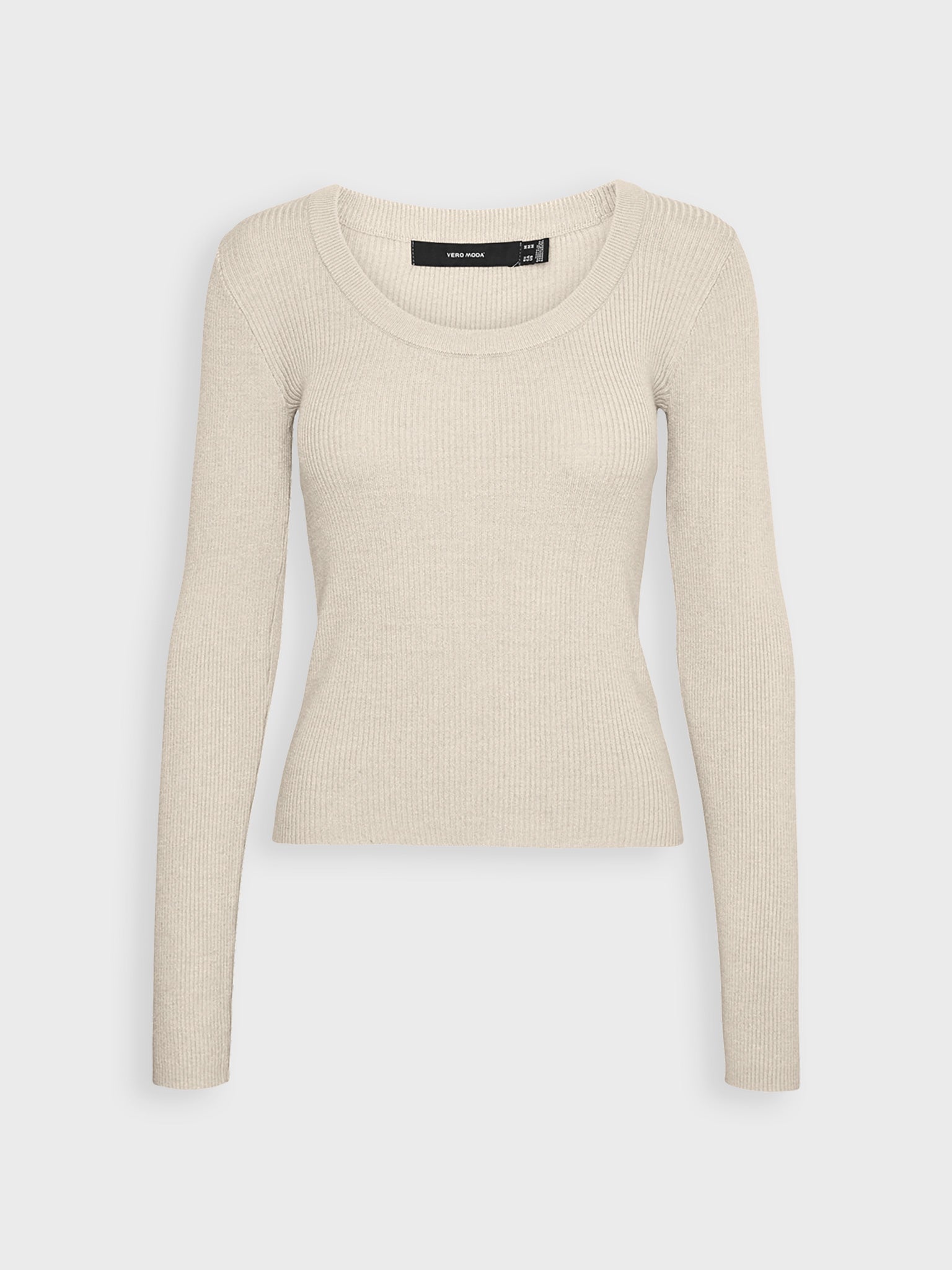 Γυναικεία μπλούζα πλεκτή VMGOLD RIB LS U-NECK PULLOVER GA 10309467 | 10309467