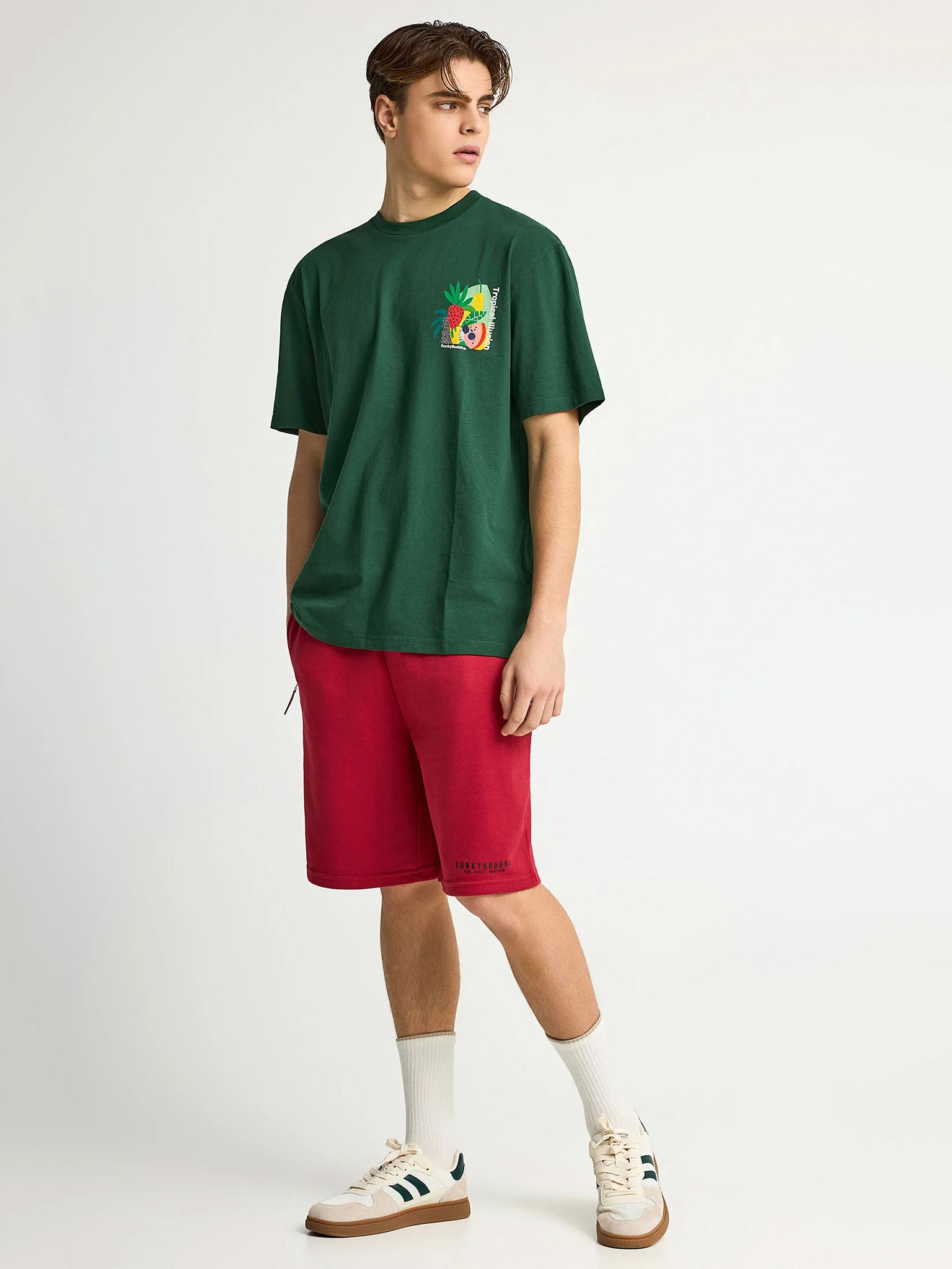 Ανδρική βερμούδα φούτερ | FBM013-050-03