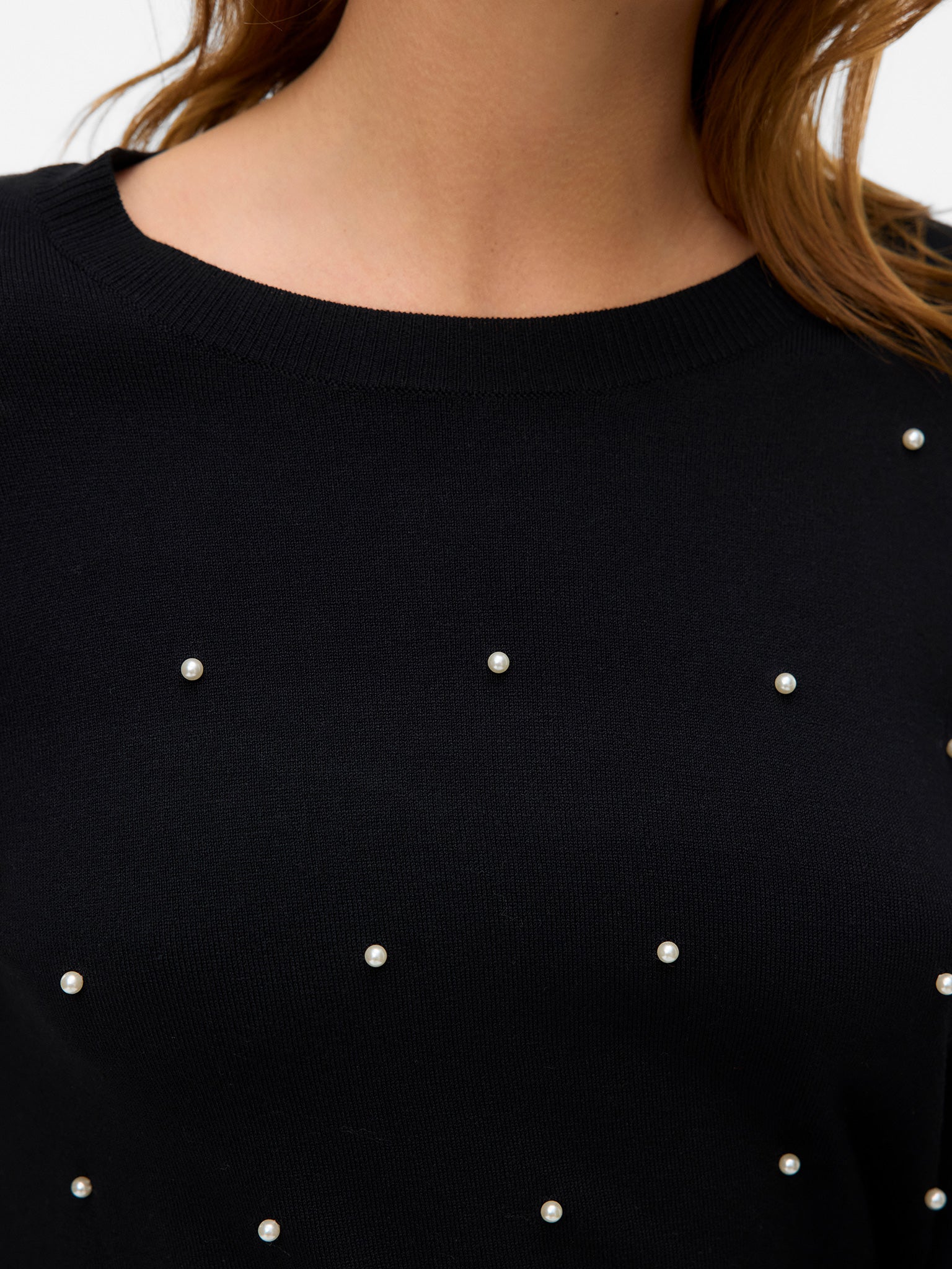 Γυναικεία μπλούζα πέρλες VMGLORY PEARL LS O-NECK PULLOVER 10331386 | 10331386