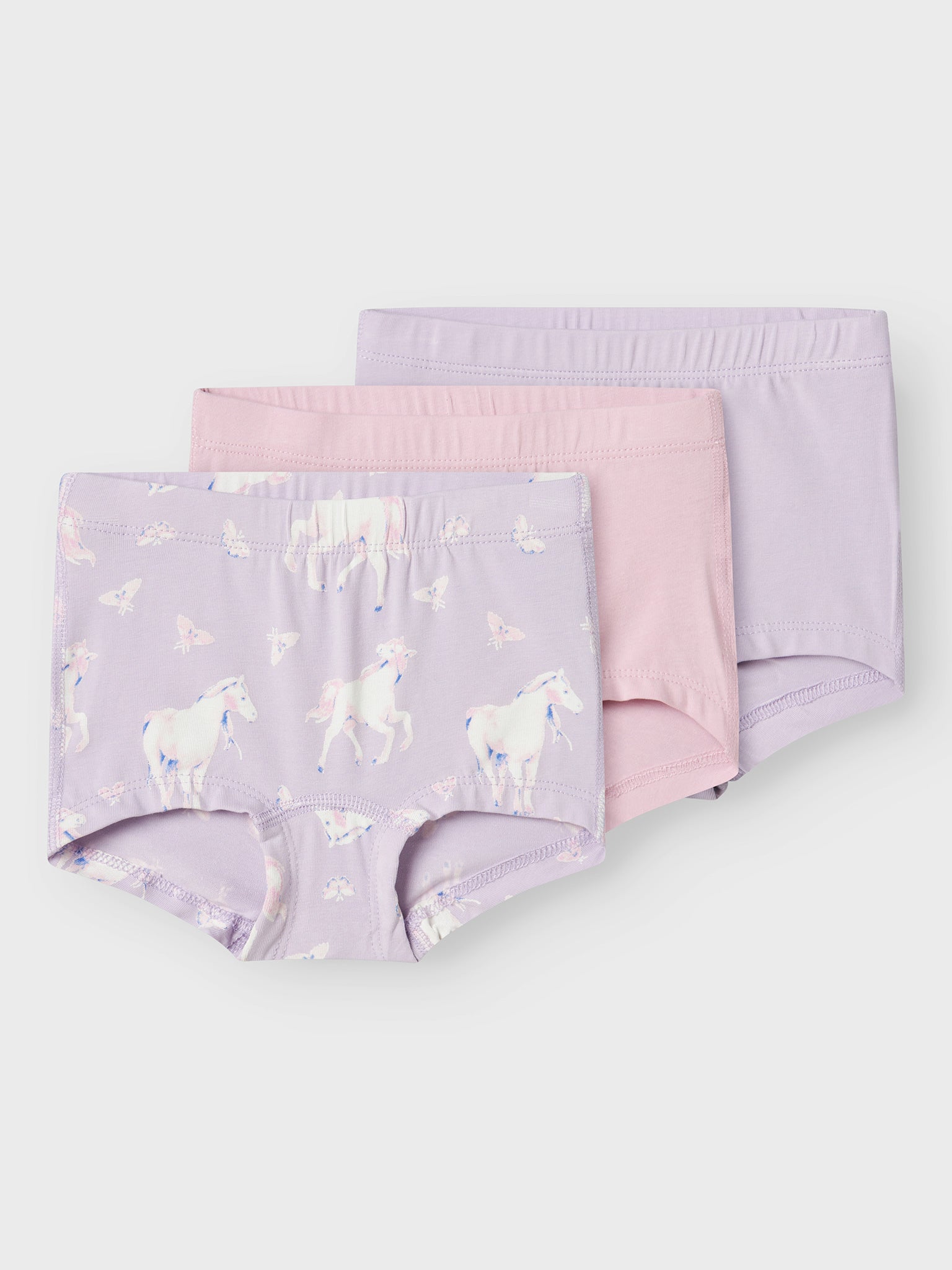 Παιδικά σλιπ σετ 3 τεμ NMFTIGHTS 3P PASTEL LILAC HORSE NOOS | 13237406