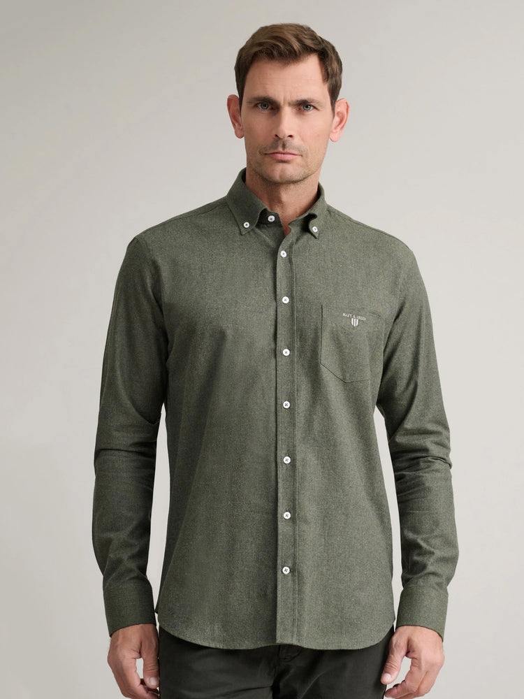 Ανδρικό πουκάμισο deep olive 24NG.CA269/1B | 24NG.CA269/1B