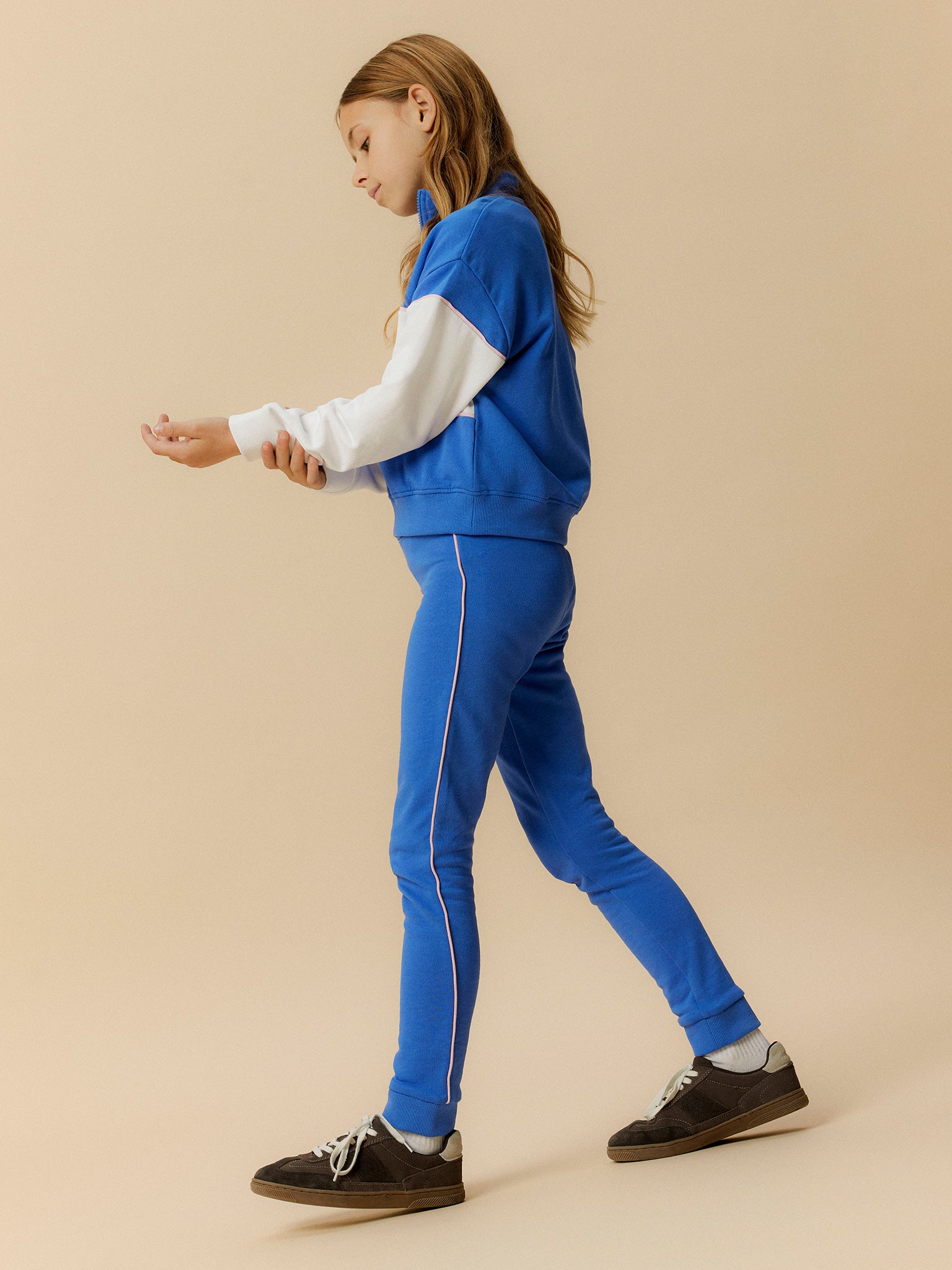 Εφηβική μπλούζα δίχρωμη NKFLEIKA SH SWEAT BRU 13246248 | 13246248