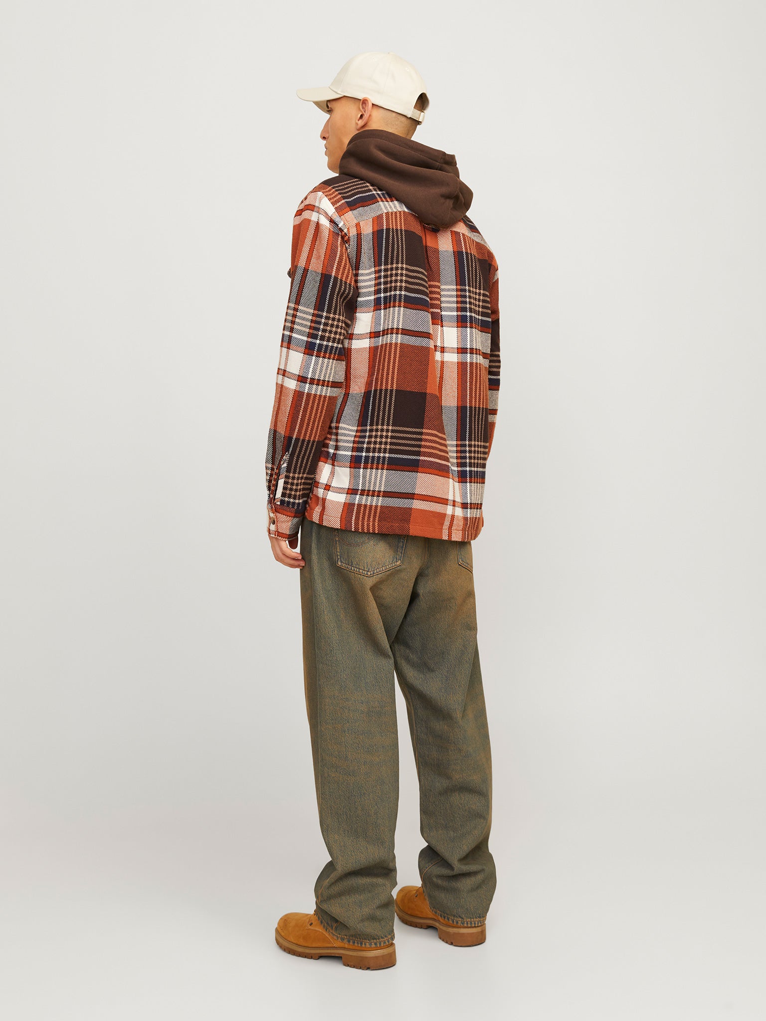 Ανδρικό πουκάμισο καρό JJDARREN FLANNEL OVERSHIRT LS 12261170 | 12261170