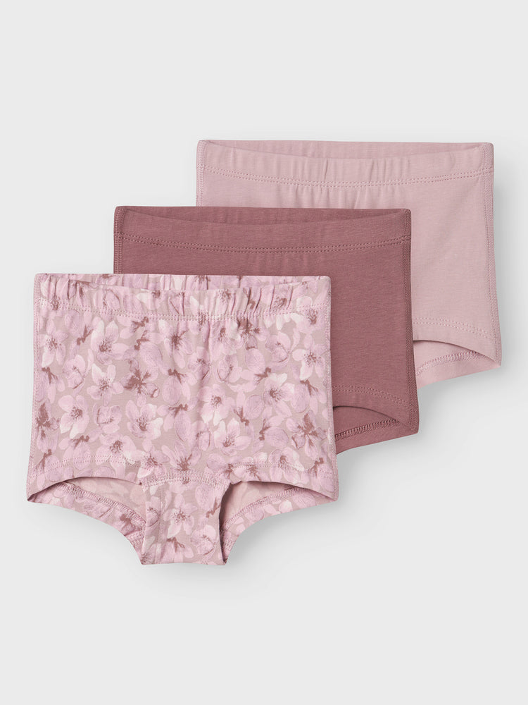Παιδικά σετ μποξεράκια 3 τεμ NMFTIGHTS 3P MAUVE FLOWER NOOS 13232978 | 13232978