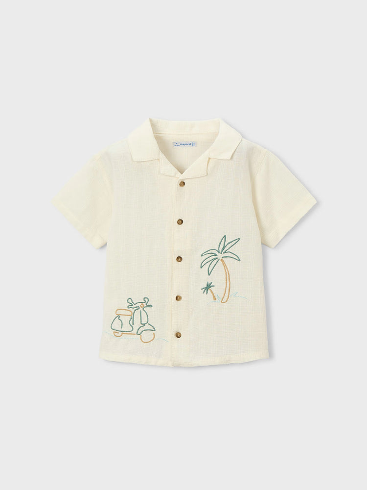 Παιδικό πουκάμισο με κέντημα | 26-03114-022