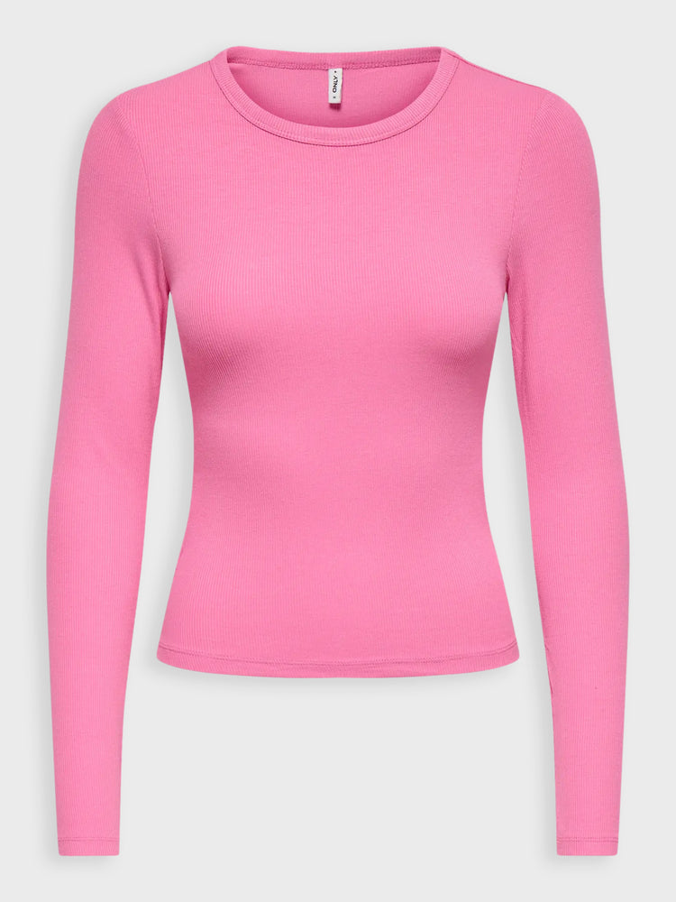 Γυναικεία μπλούζα ριπ ONLNORA L/S O NECK TOP CS JRS 15370890 | 15370890