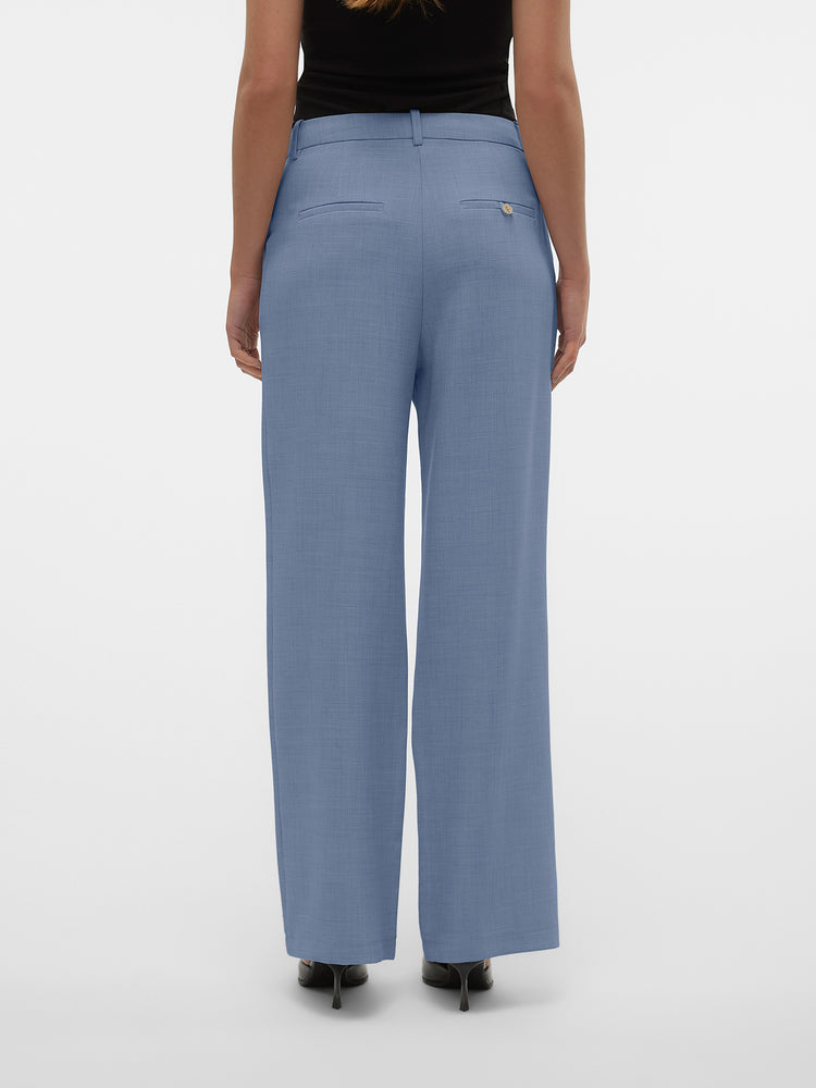 Γυναικείο παντελόνι λοξότσεπο VMCASSIDY MW WIDE PANT NOOS 10334507 | 10334507