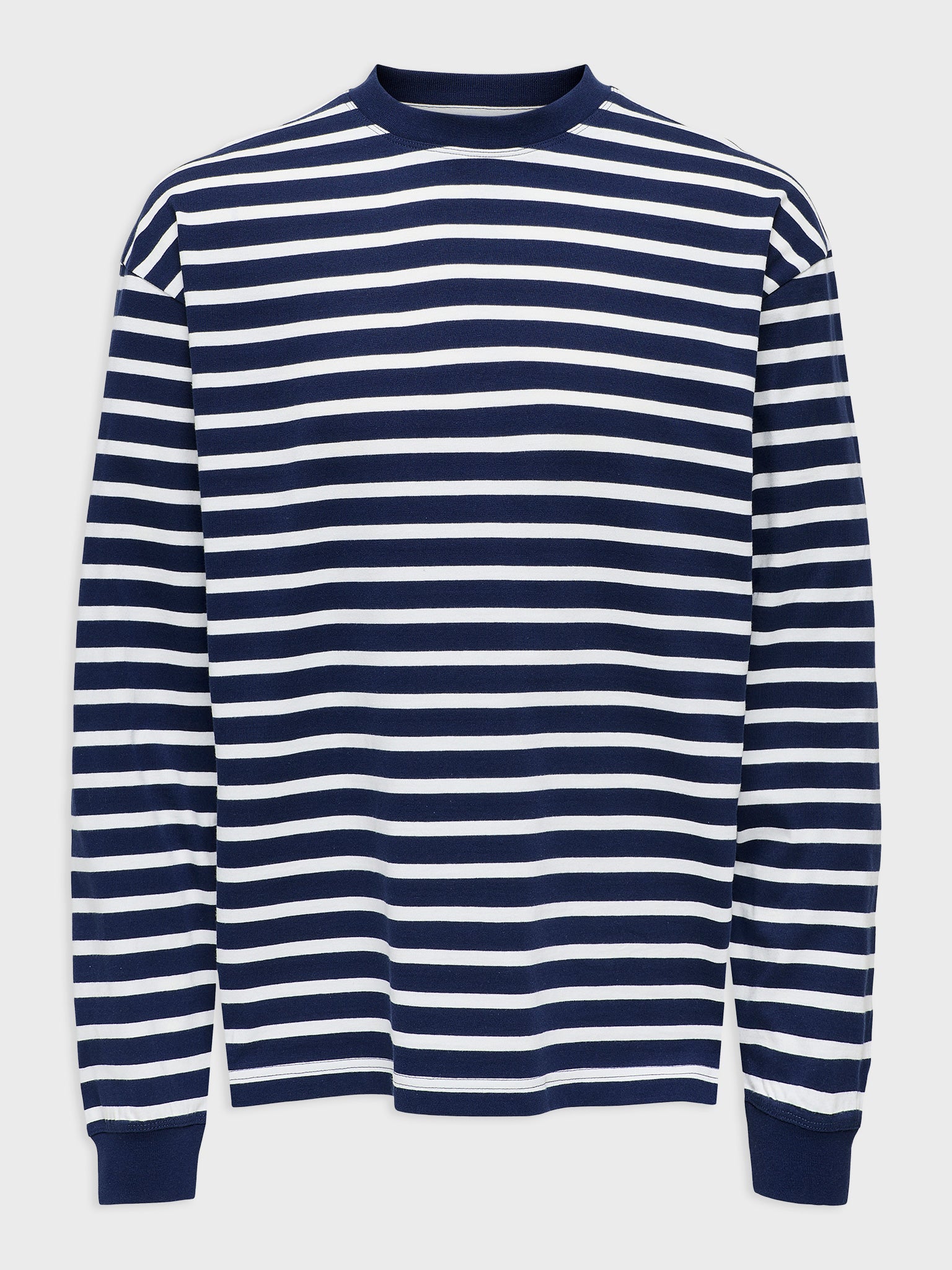 Ανδρική μπλούζα ριγέ ONSDONOVAN LOOSE LS TEE VD 22032272 | 22032272