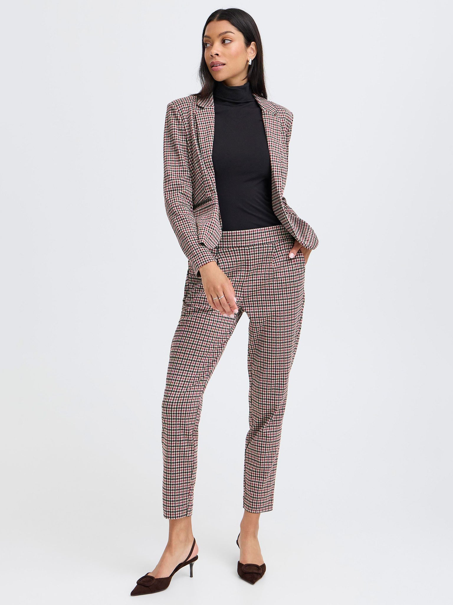 Γυναικείο παντελόνι καρό BYROWAN PANTS 20815726 | 20815726