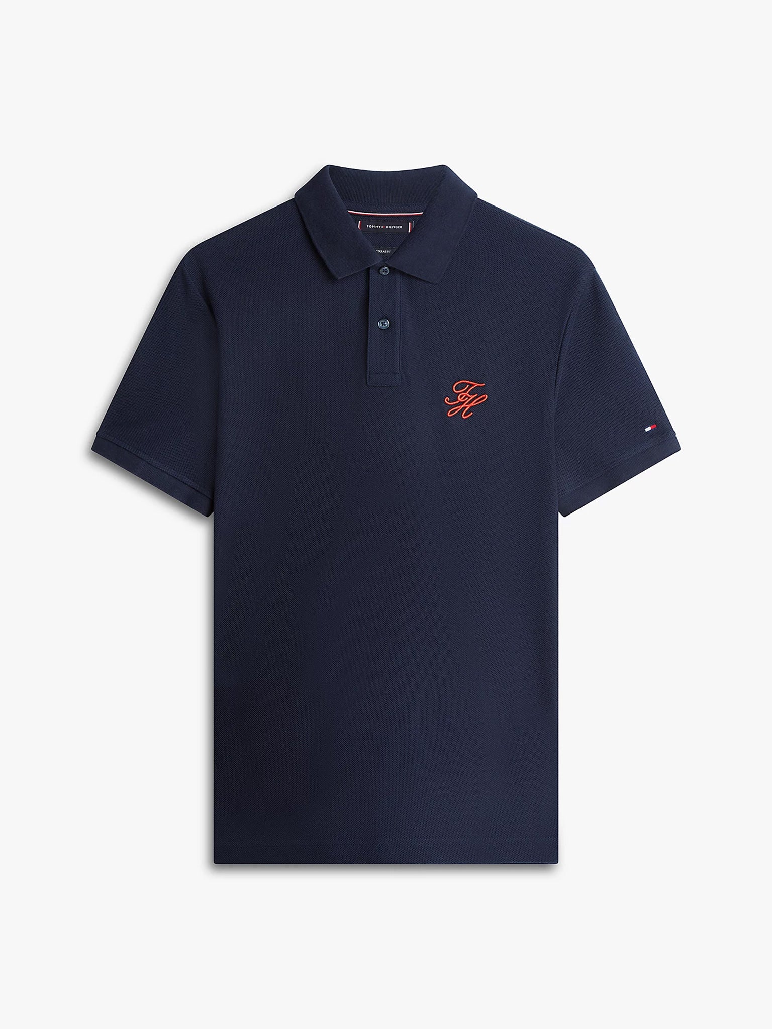 Ανδρικό polo TH SCRIPT REG POLO MW0MW43046DW5 | MW0MW43046DW5