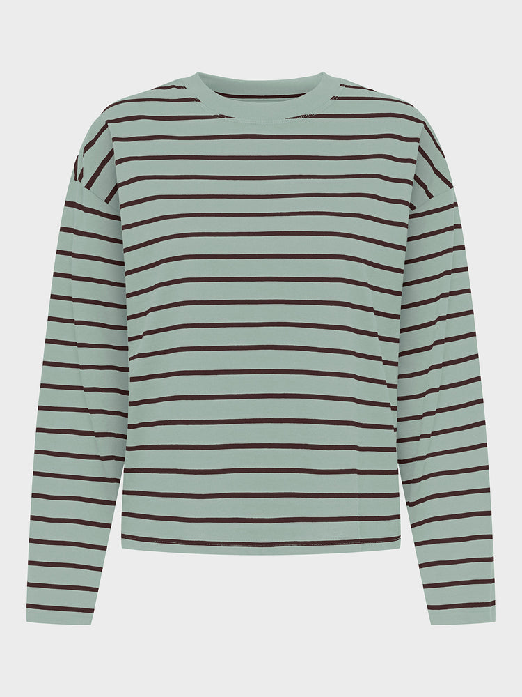 Γυναικεία μπλούζα ONLHAPPY L/S O-NECK STRIPE TEE JRS 15382466 | 15382466