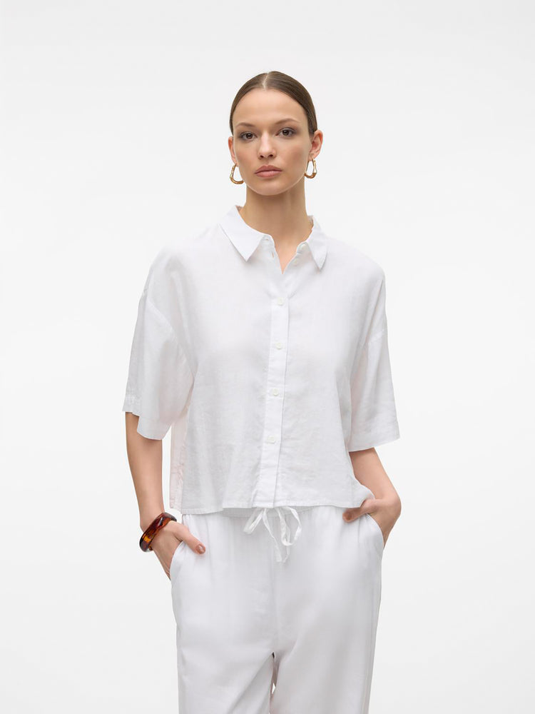 Γυναικείο πουκάμισο VMLINN 2/4 SHORT SHIRT WVN NOOS 10306820 | 10306820