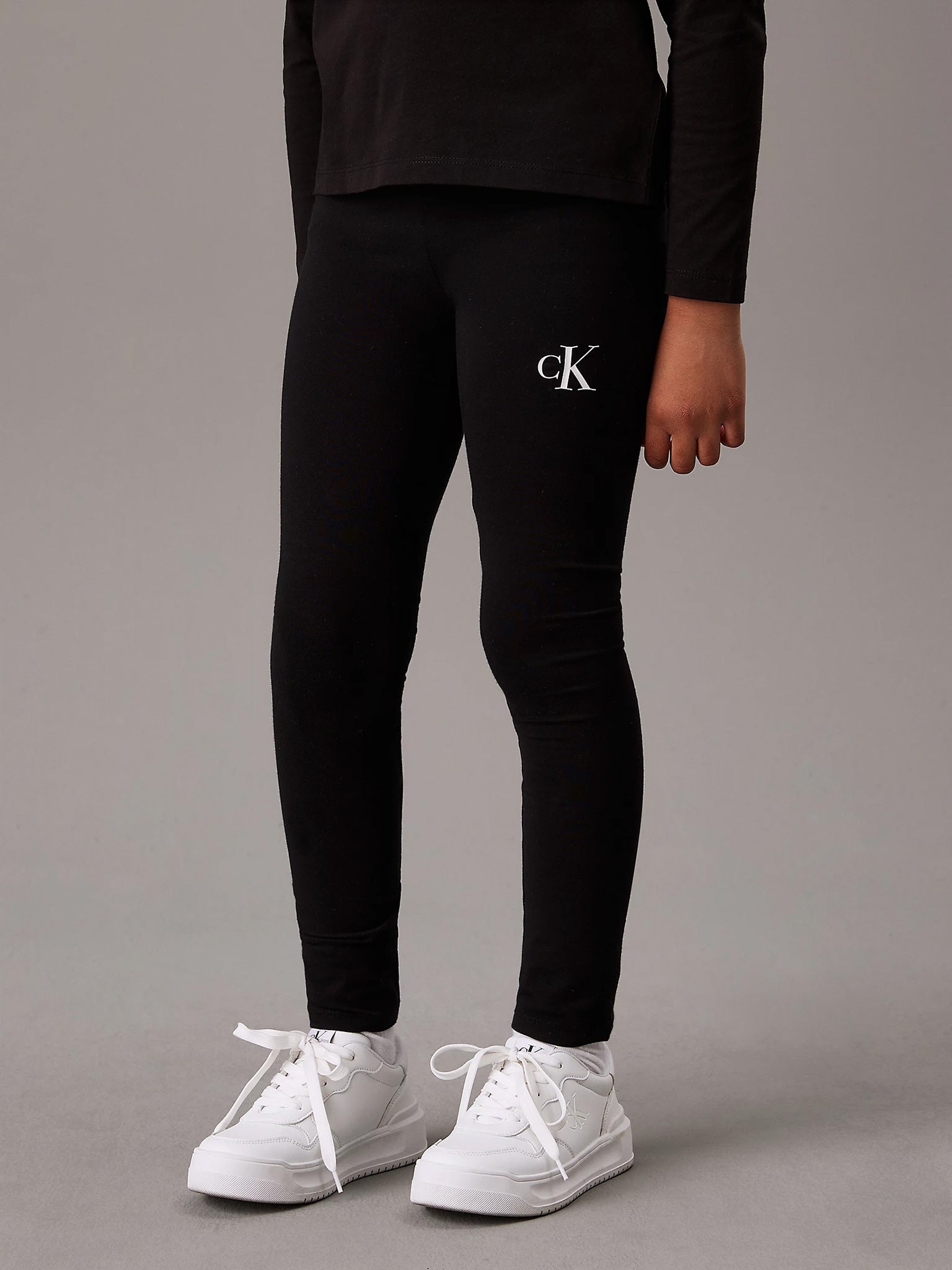 Παιδικό κολάν μακρύ CK LOGO LEGGING IG0IG02137BEH | IG0IG02137BEH