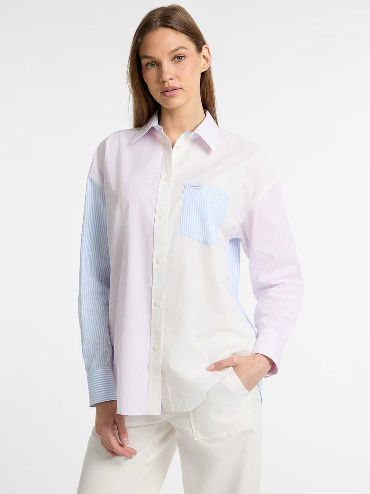 Γυναικείο πουκάμισο ριγέ oversize pockets shirt W5RH94WGZ11FBAU | W5RH94WGZ11FBAU