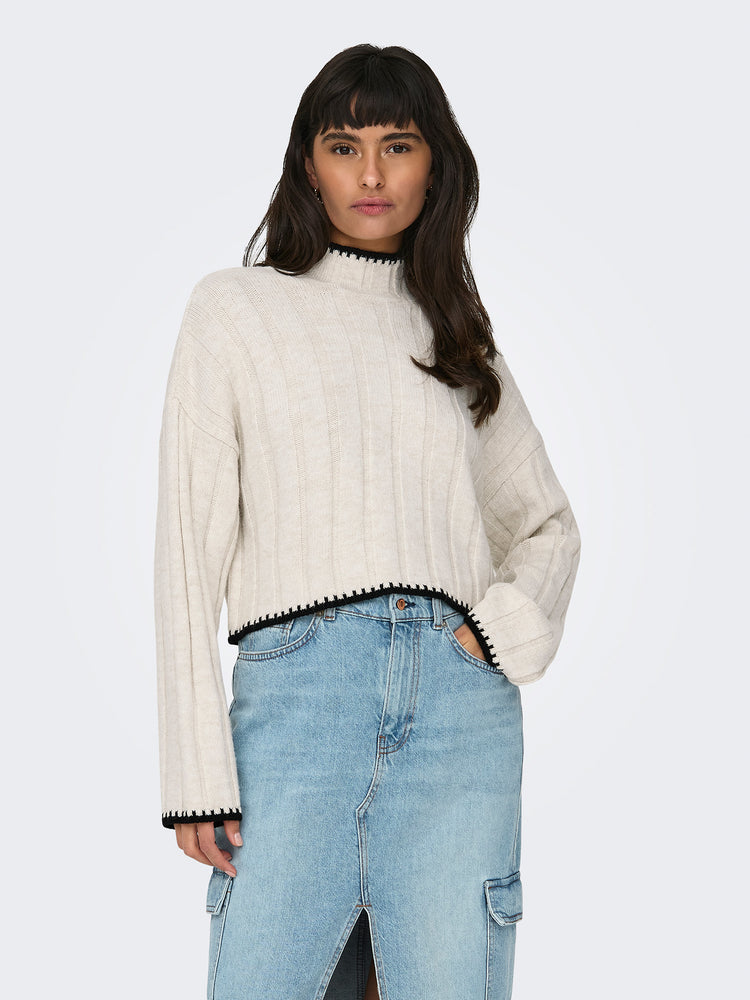 Γυναικεία μπλούζα πλεκτή ONLCHICK STITCH LS HIGHNECK KNT NOOS 15329963 | 15329963