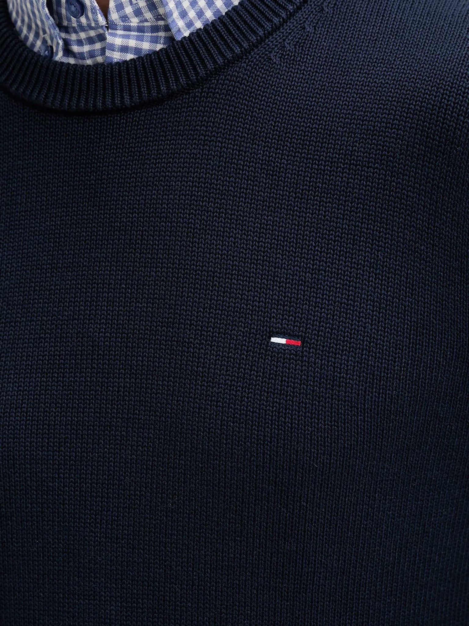 Ανδρική μπλούζα πλεκτή TJM SLIM ESS SWEATER EXT DM0DM21787C1G | DM0DM21787C1G