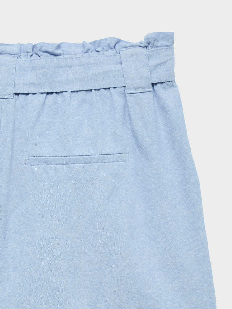 Γυναικεία ζιπ κιλότ VMNORMA HW PAPERBAG CHAMBRAY CULOTTE 10346275 | 10346275
