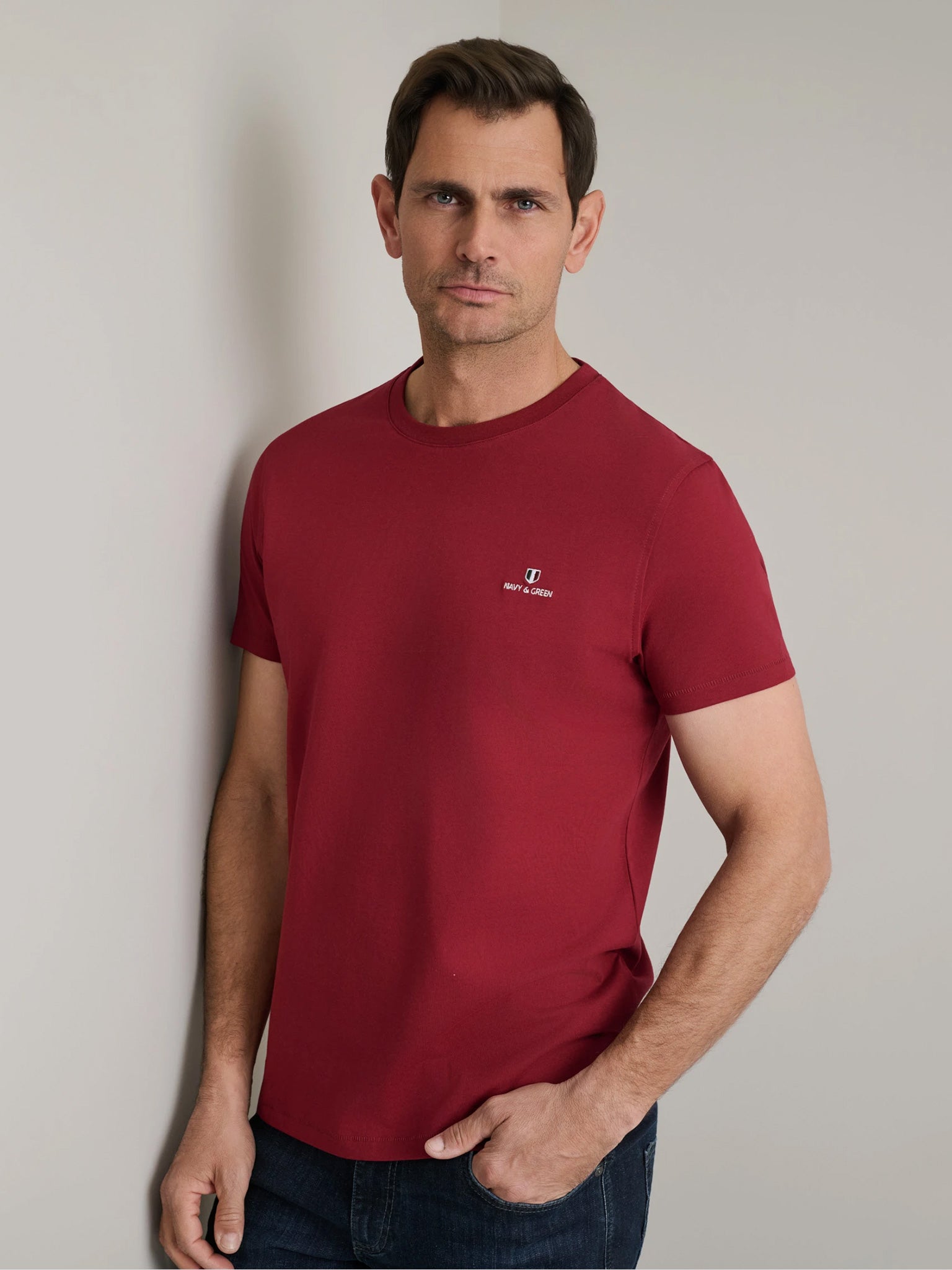 Ανδρικό t-shirt merlot 24MO.001/P.3 | 24MO.001/P.3