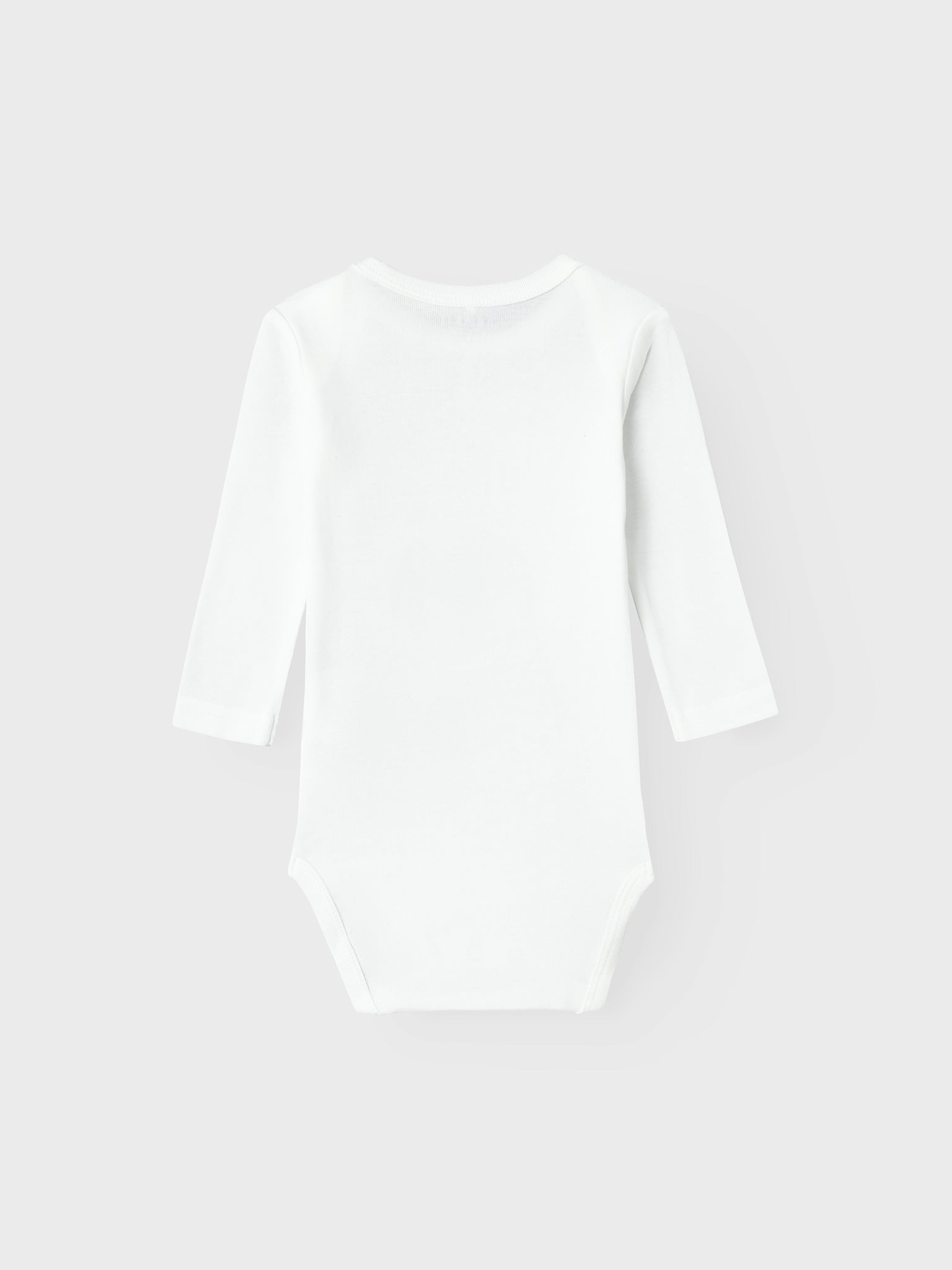 Βρεφικά κορμάκια σετ 2 τεμ NBNBODY 2P LS SOLID WHITE NOOS 13222501 | 13222501