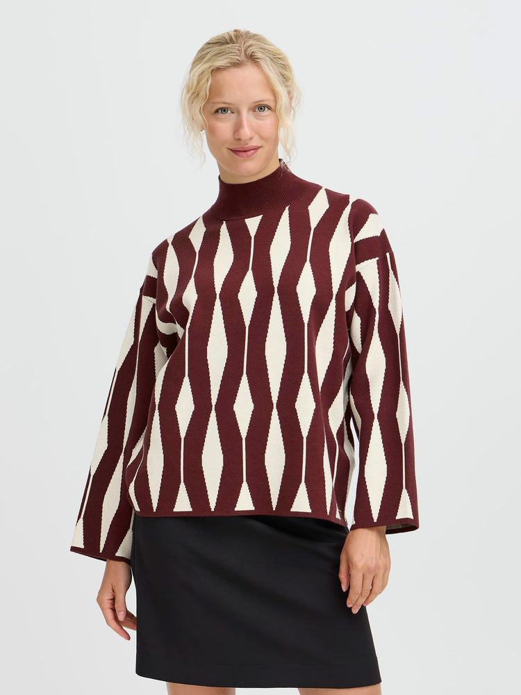 Γυναικεία μπλούζα πλεκτή  BYOTARI JACQUARD JUMPER 20818120 | 20818120