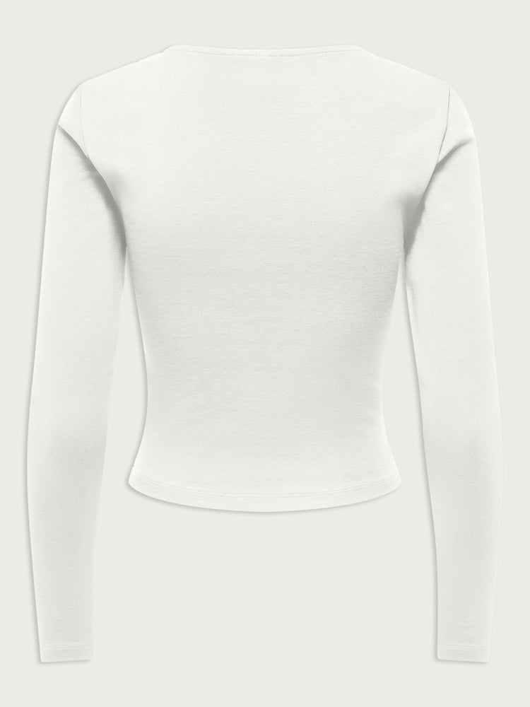 Γυναικεία μπλούζα μακό ONLRILEY L/S V-NECK TOP JRS 15386480 | 15386480