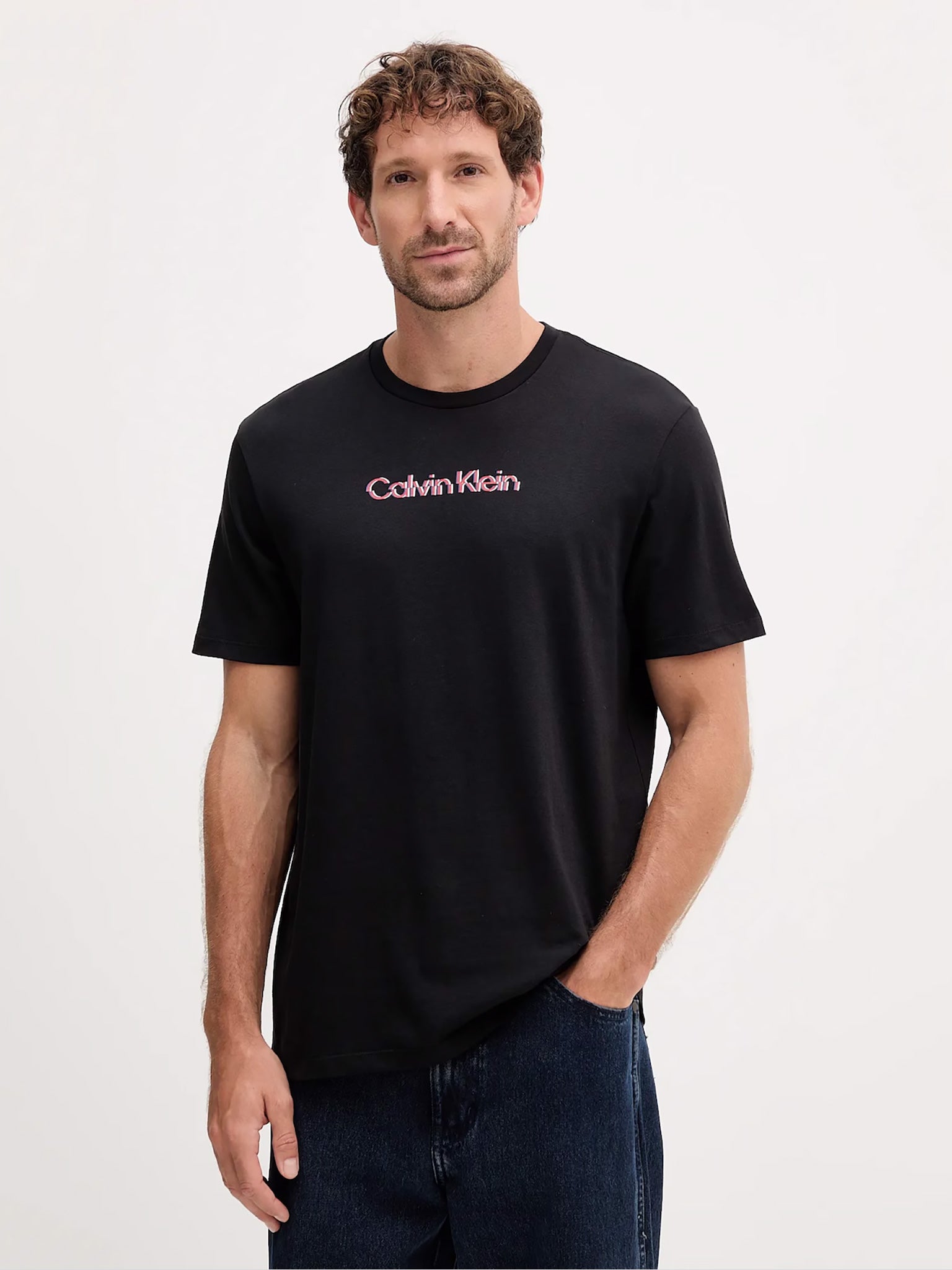 Ανδρικό t-shirt SS GLITCHED LOGO EU CLASSIC LV04RC858GUB1 | LV04RC858GUB1