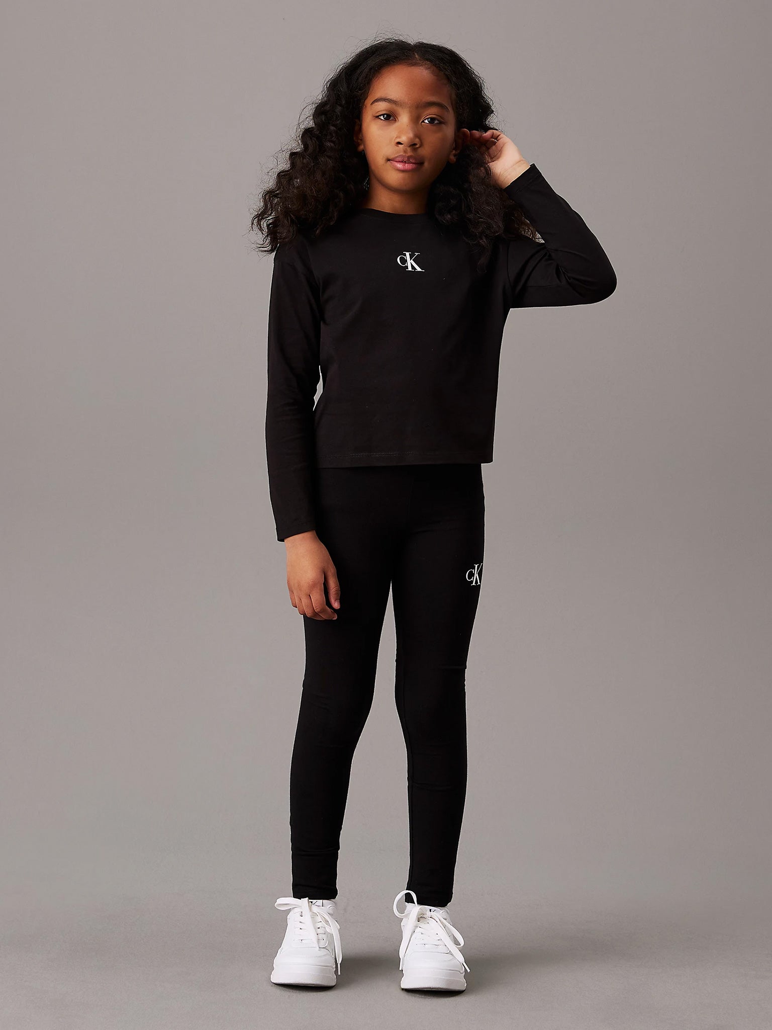Παιδικό κολάν μακρύ CK LOGO LEGGING IG0IG02137BEH | IG0IG02137BEH