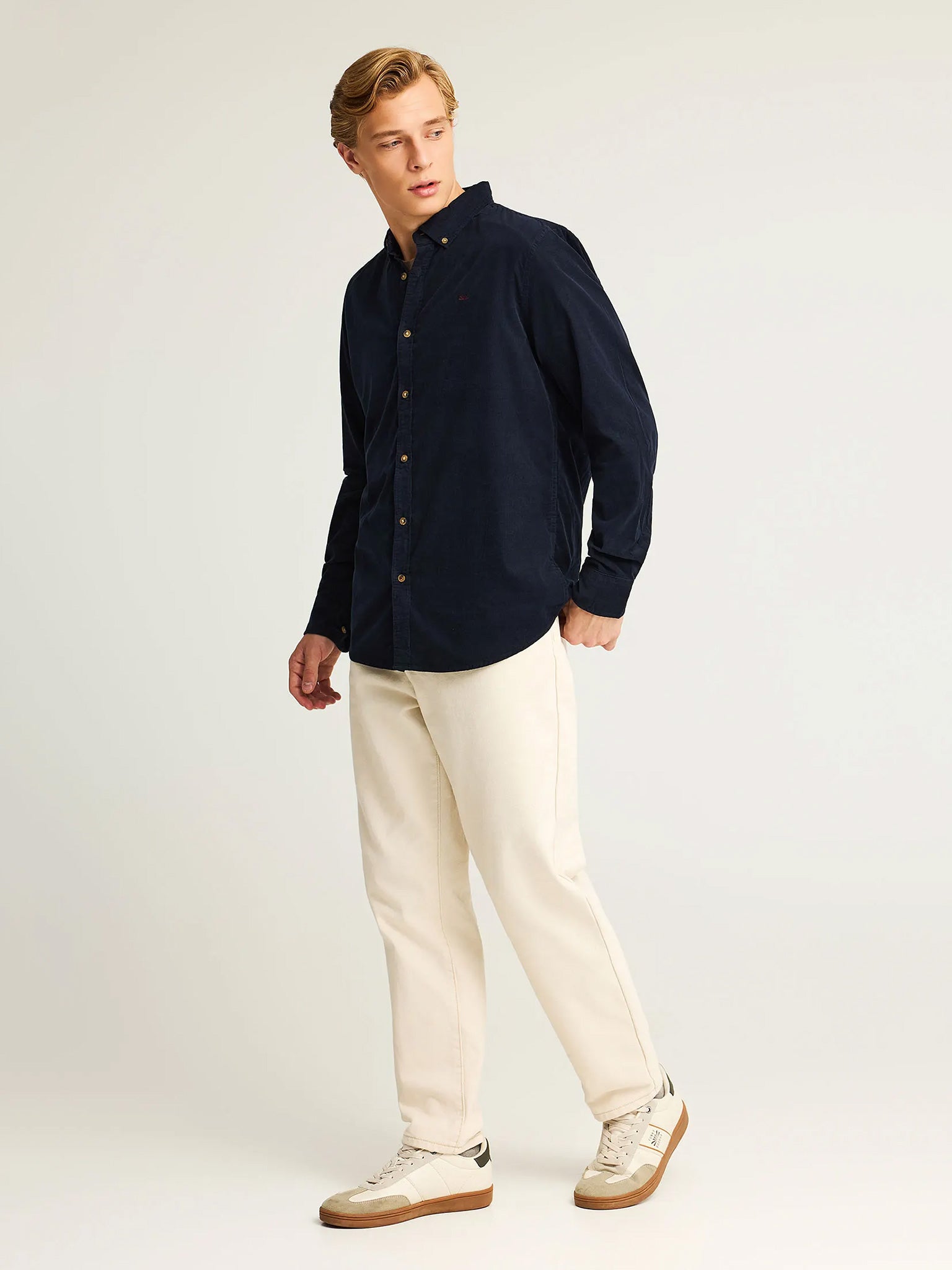 Ανδρικό πουκάμισο κοτλέ FBM012-003-05 | FBM012-003-05