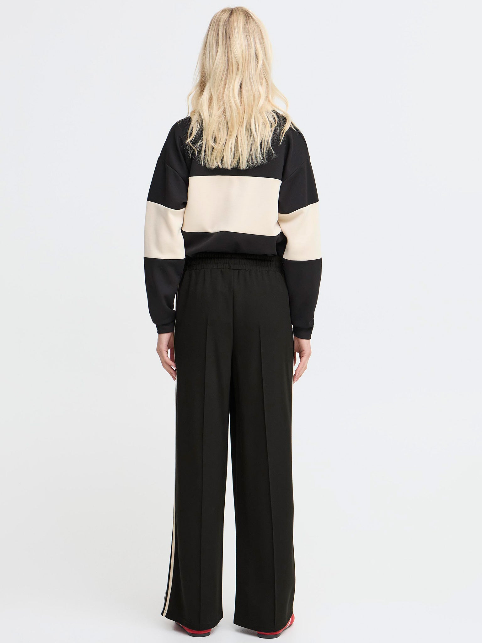 Γυναικείο παντελόνι ισόφαρδο BYPUSTI CONTRAST PANTS 20818053 | 20818053