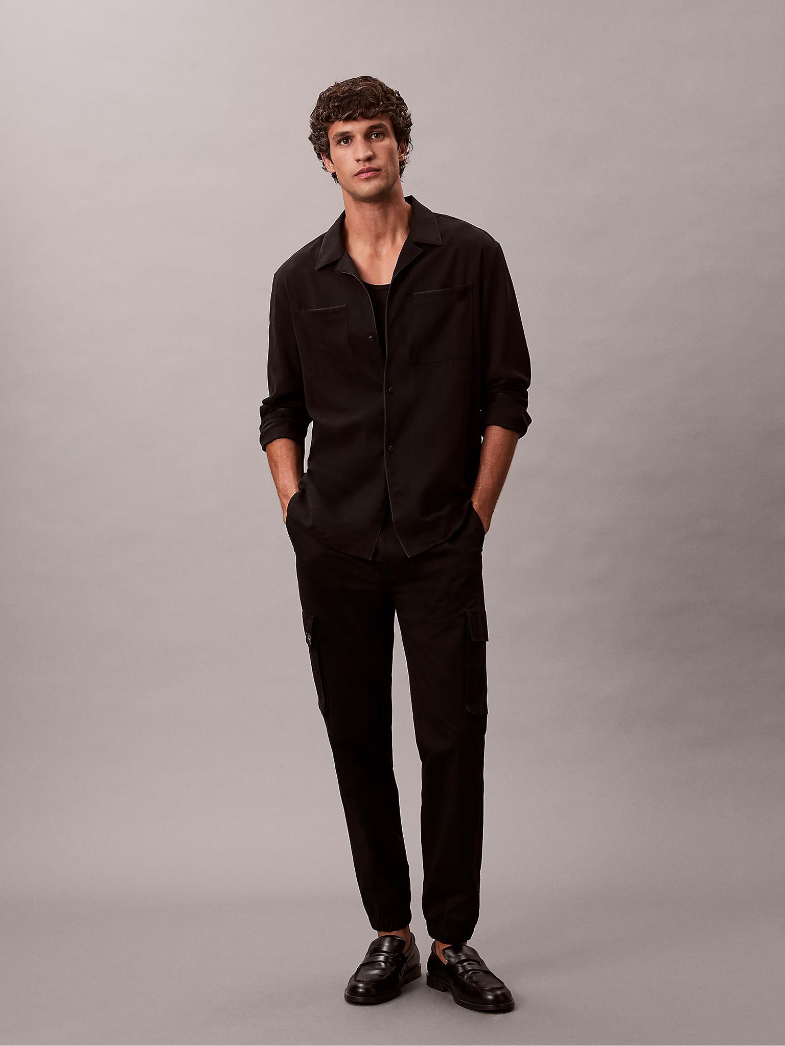 Ανδρικό παντελόνι cargo SKINNY ELASTIC TWILL CARGO PANT LV04RD608GUB1 | LV04RD608GUB1