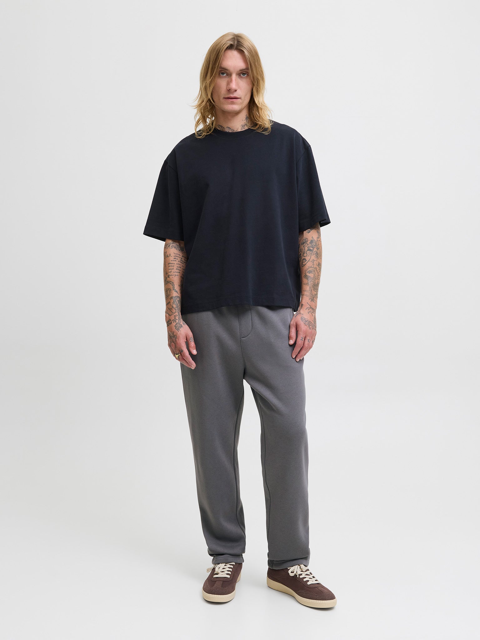 Ανδρικό παντελόνι φόρμας JPSTKANE BRADLEY UNCUFFED SWT PANTS NOOS 12279134 | 12279134