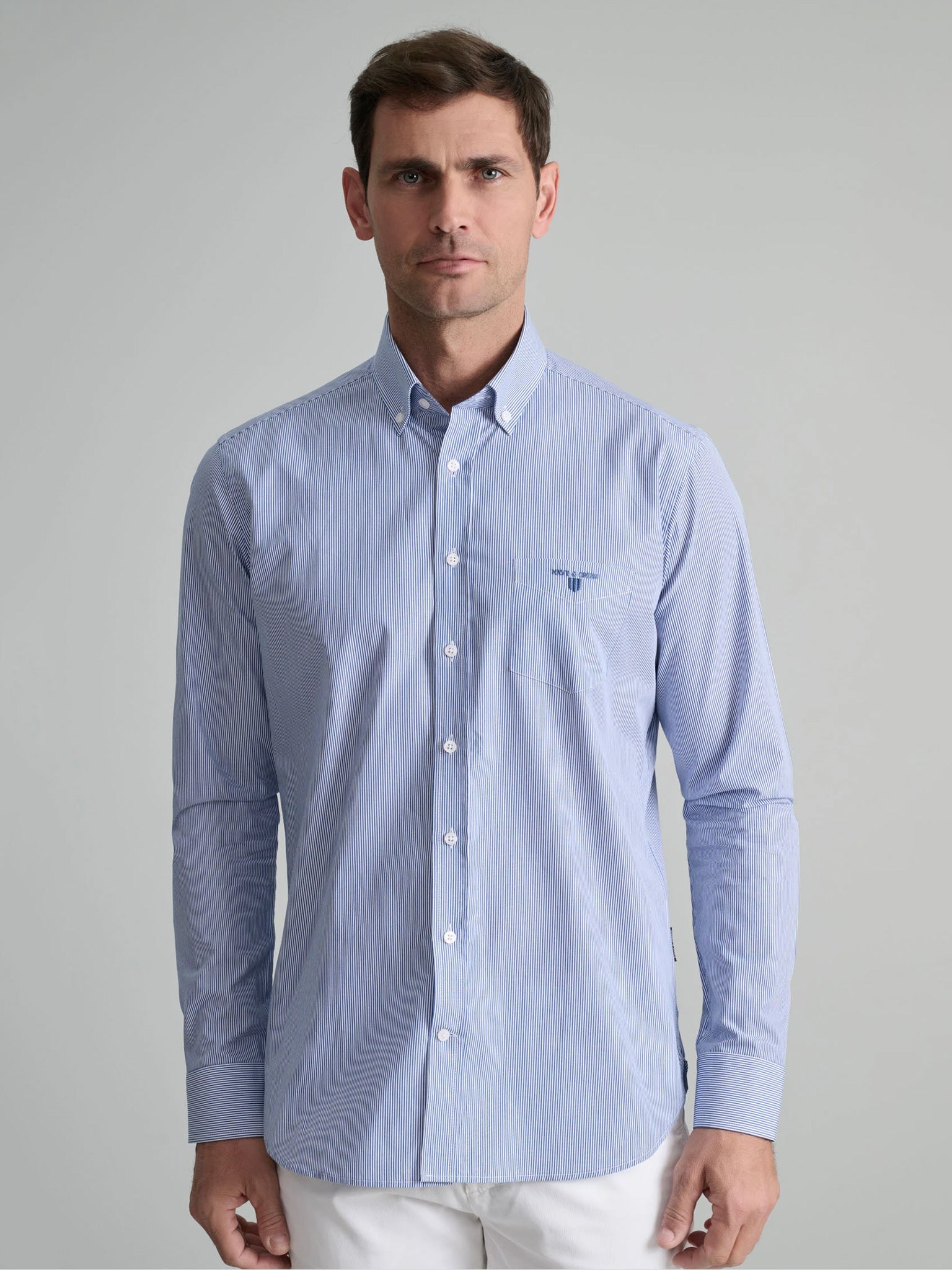 Ανδρικό πουκάμισο medium blue/white 24NG.BX177/1B.2 | 24NG.BX177/1B.2