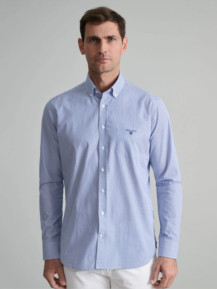 Ανδρικό πουκάμισο medium blue/white 24NG.BX177/1B.2 | 24NG.BX177/1B.2