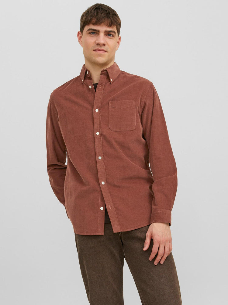 Ανδρικό πουκάμισο κοτλέ JPRBROOK CORD SHIRT L/S 12237938 | 12237938