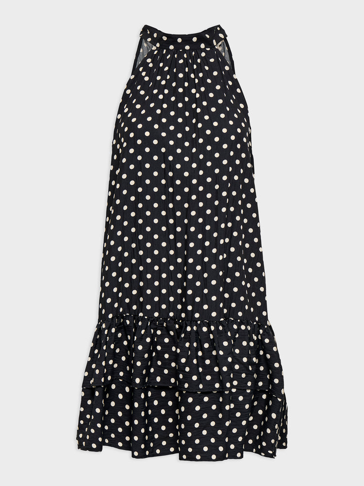 Γυναικείο φόρεμα πουά ONLZAZIE S/L SHORT FRILL DRESS 15385319 | 15385319