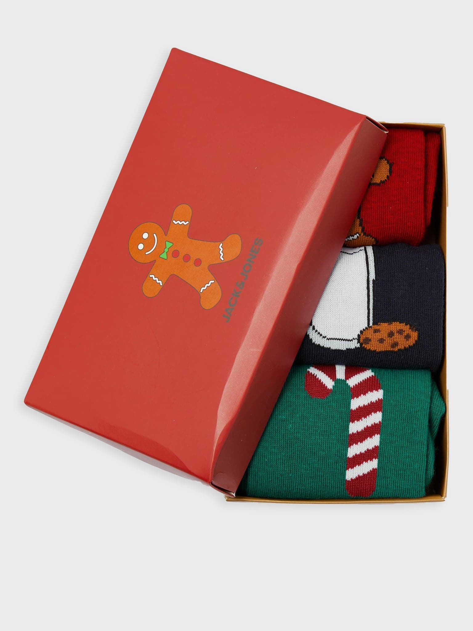 Ανδρικές κάλτσες σετ 3 τεμ JACXMAS COMFORT FOOD SOCKS GIFTBOX 12246164 | 12246164