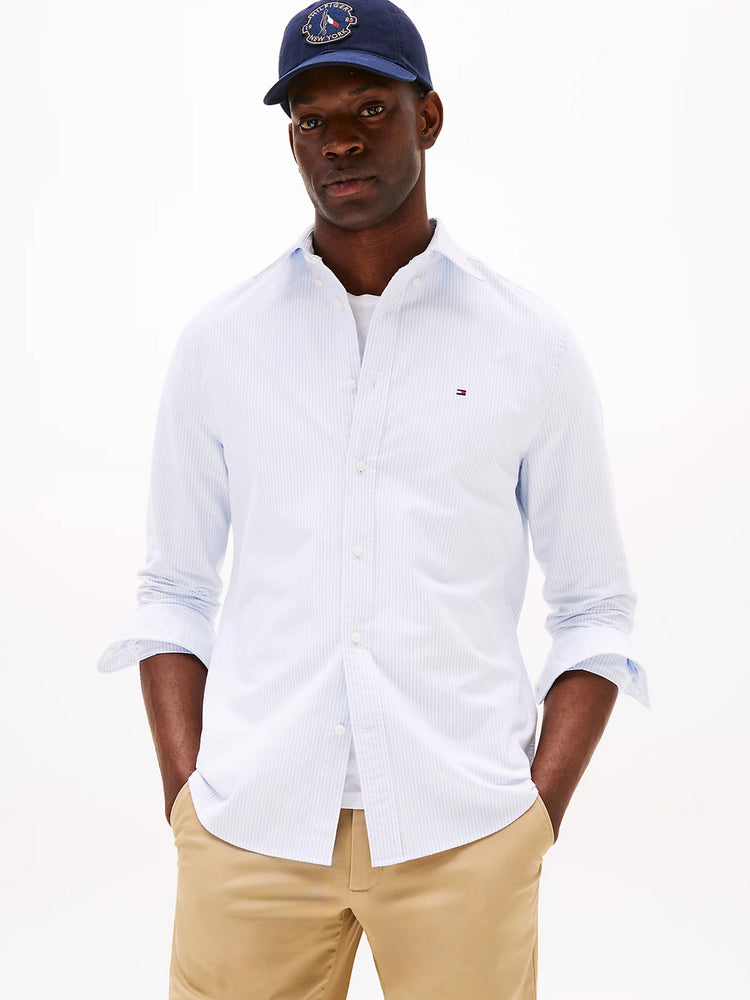 Ανδρικό πουκάμισο ριγέ HERITAGE OXFORD STRIPE RF SHIRT MW0MW362380A9 | MW0MW362380A9