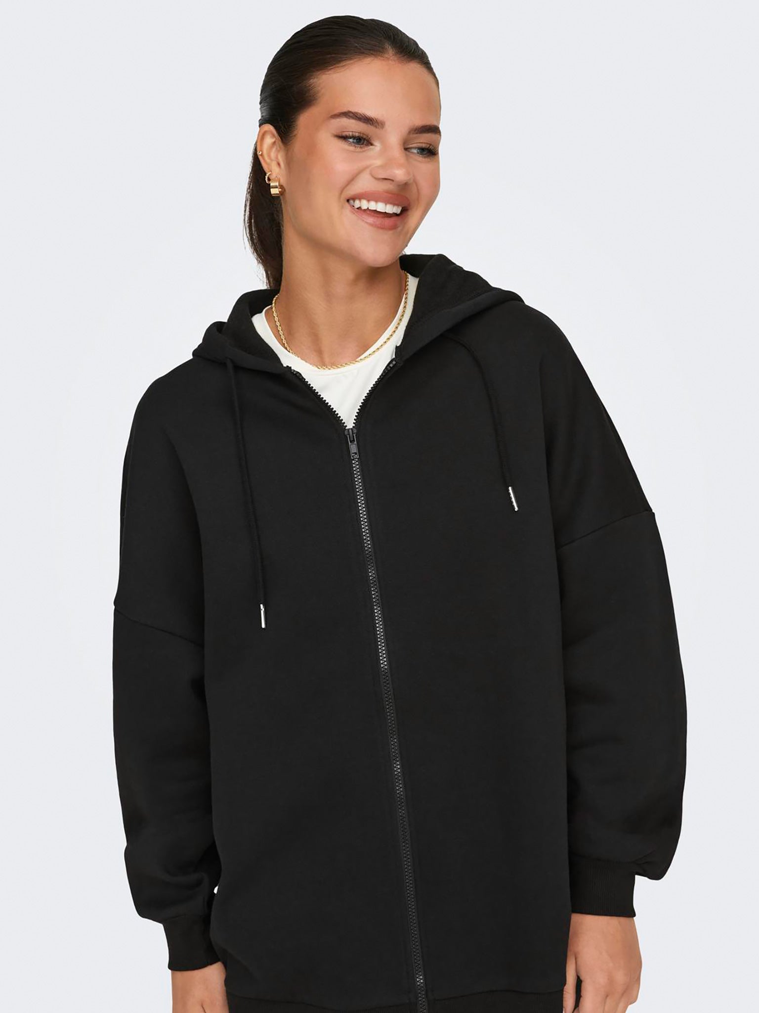 Γυναικεία ζακέτα φούτερ ONLDAZE L/S OVERSIZE ZIP HOOD SWT 15335180 | 15335180