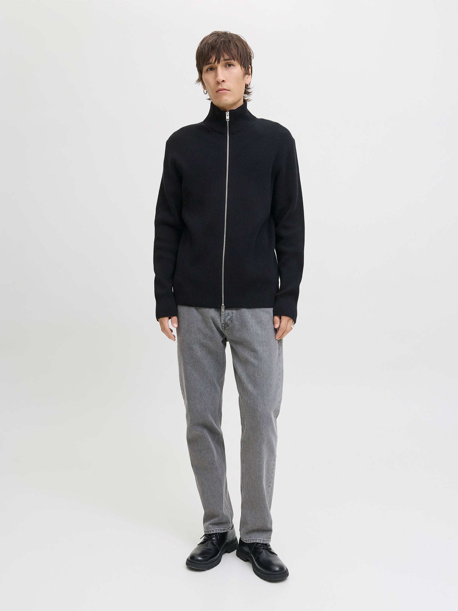 Ανδρική ζακέτα πλεκτή JJEPERFECT KNIT ZIP CARDIGAN 12279409 | 12279409