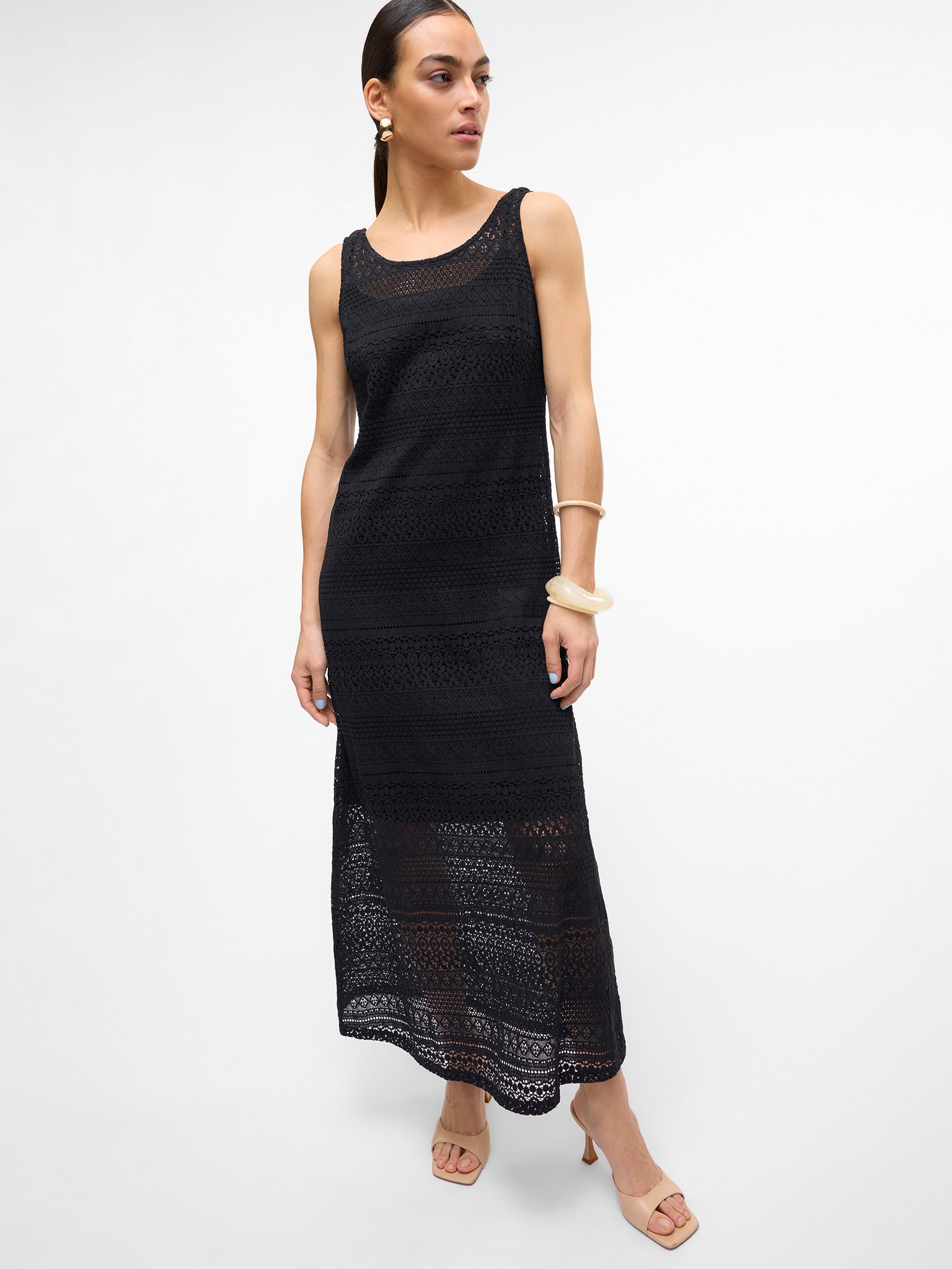 Γυναικείο φόρεμα διάτρητο VMHONEY LACE SL 7/8 DRESS 10309293 | 10309293