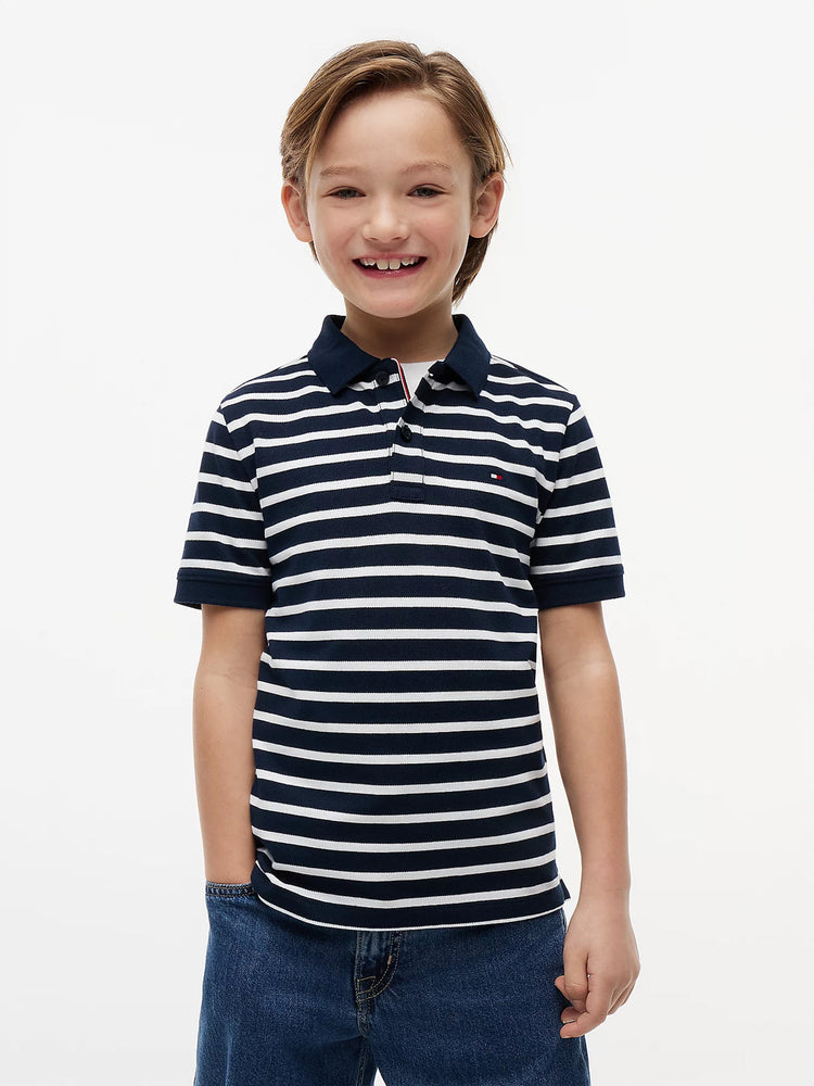 Παιδικό polo ριγέ navy FLAG POLO S/S KB0KB091030A5 | KB0KB091030A5