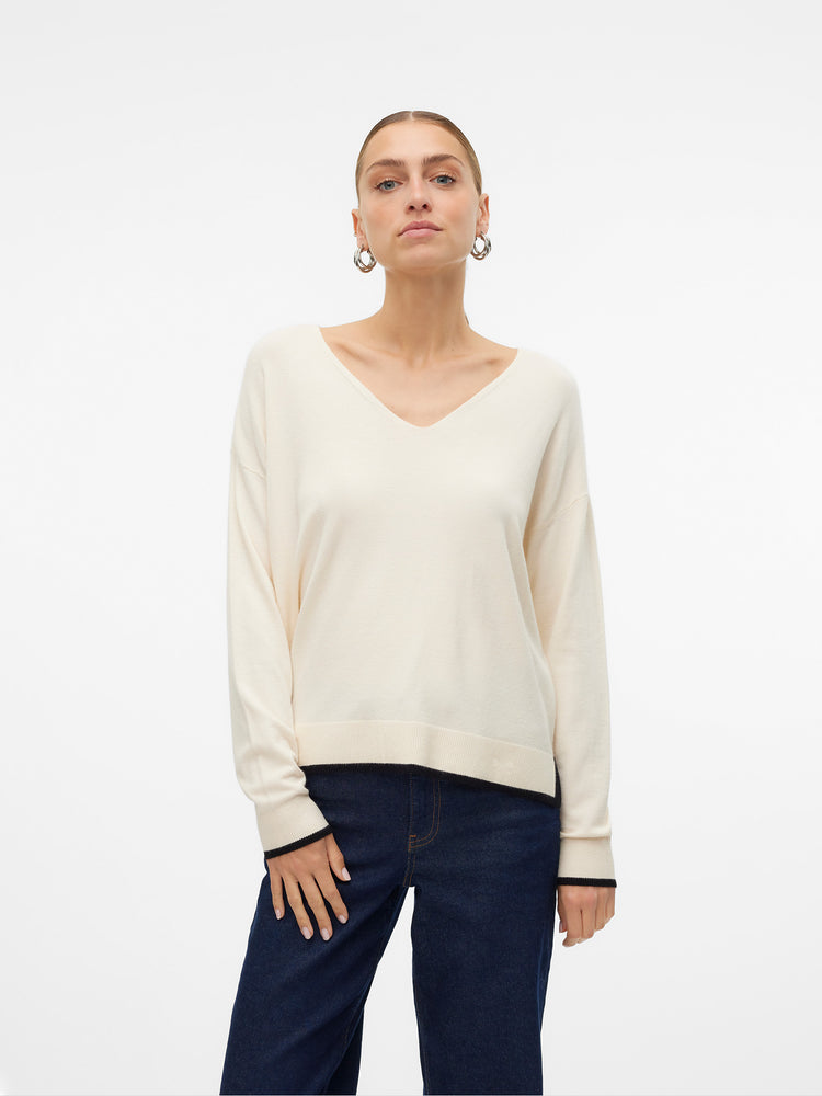 Γυναικεία μπλούζα πλεκτή VMBREEZE LS V-NECK PULLOVER 10311090 | 10311090