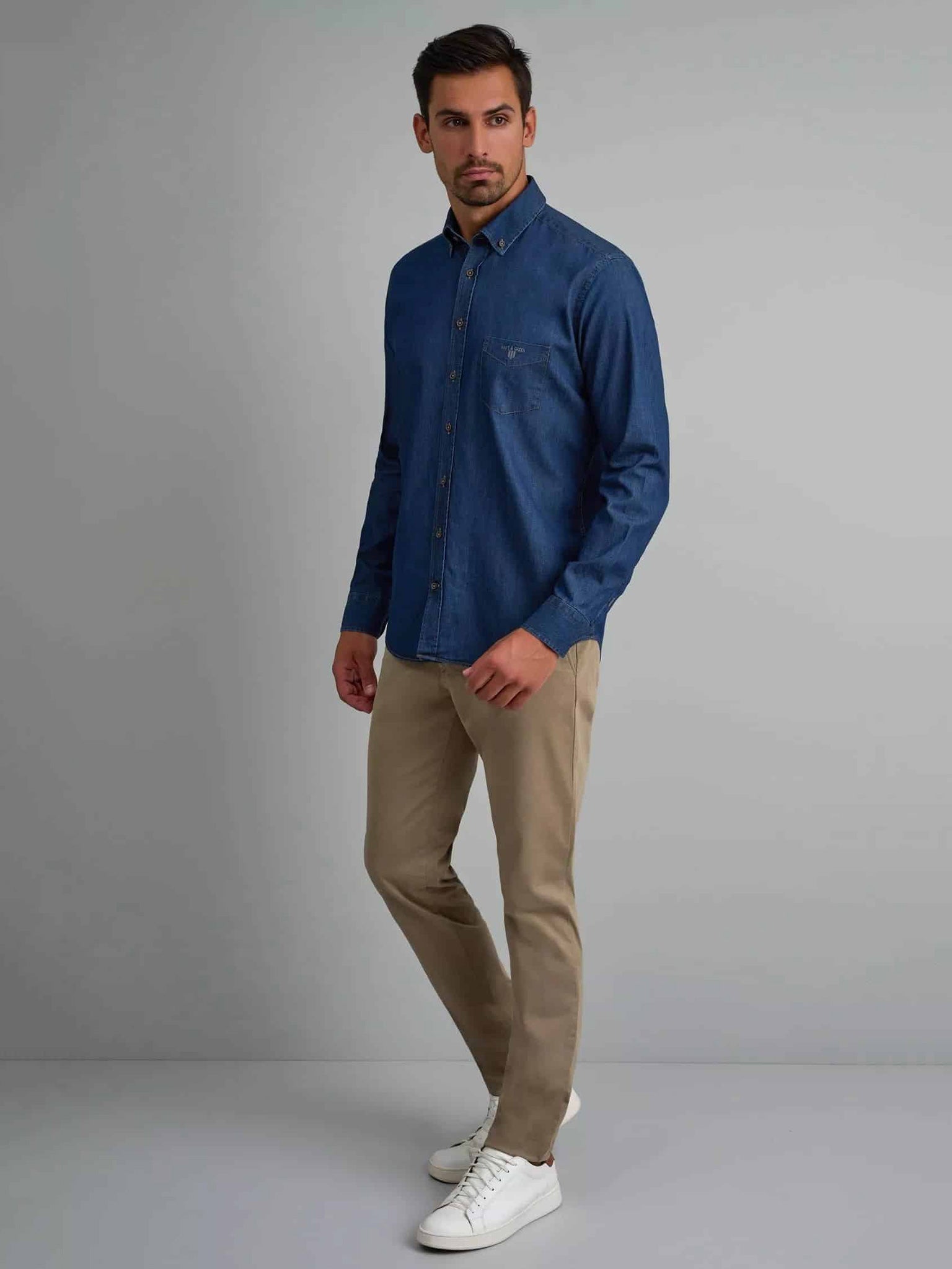 Ανδρικό πουκάμισο τζιν 24NG.SD97/1B.2 | 24NG.SD97/1B.2